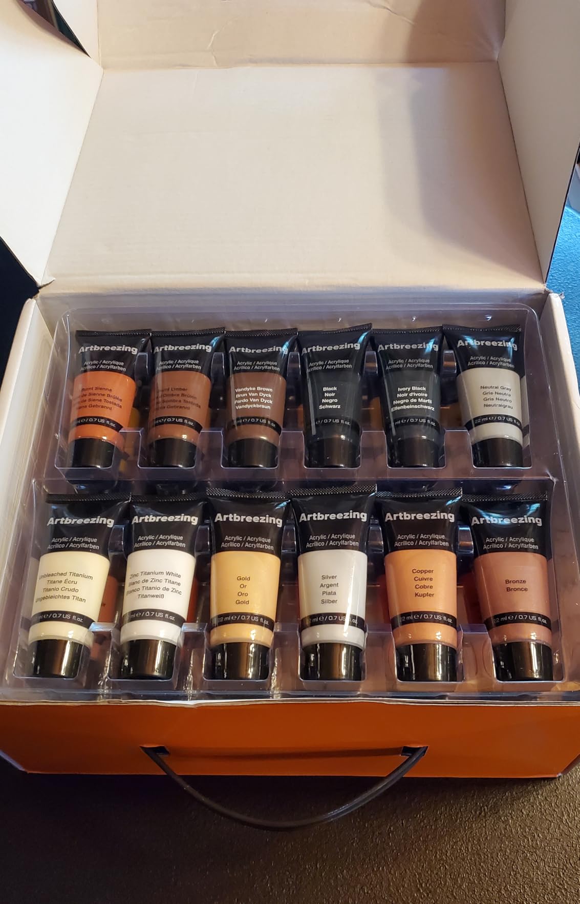 48 Colors Professional Acrylic Paint Set, Artist Paint Supplies, 22ml Tubes, Giftable Set for Artists and Beginners customer photo 1