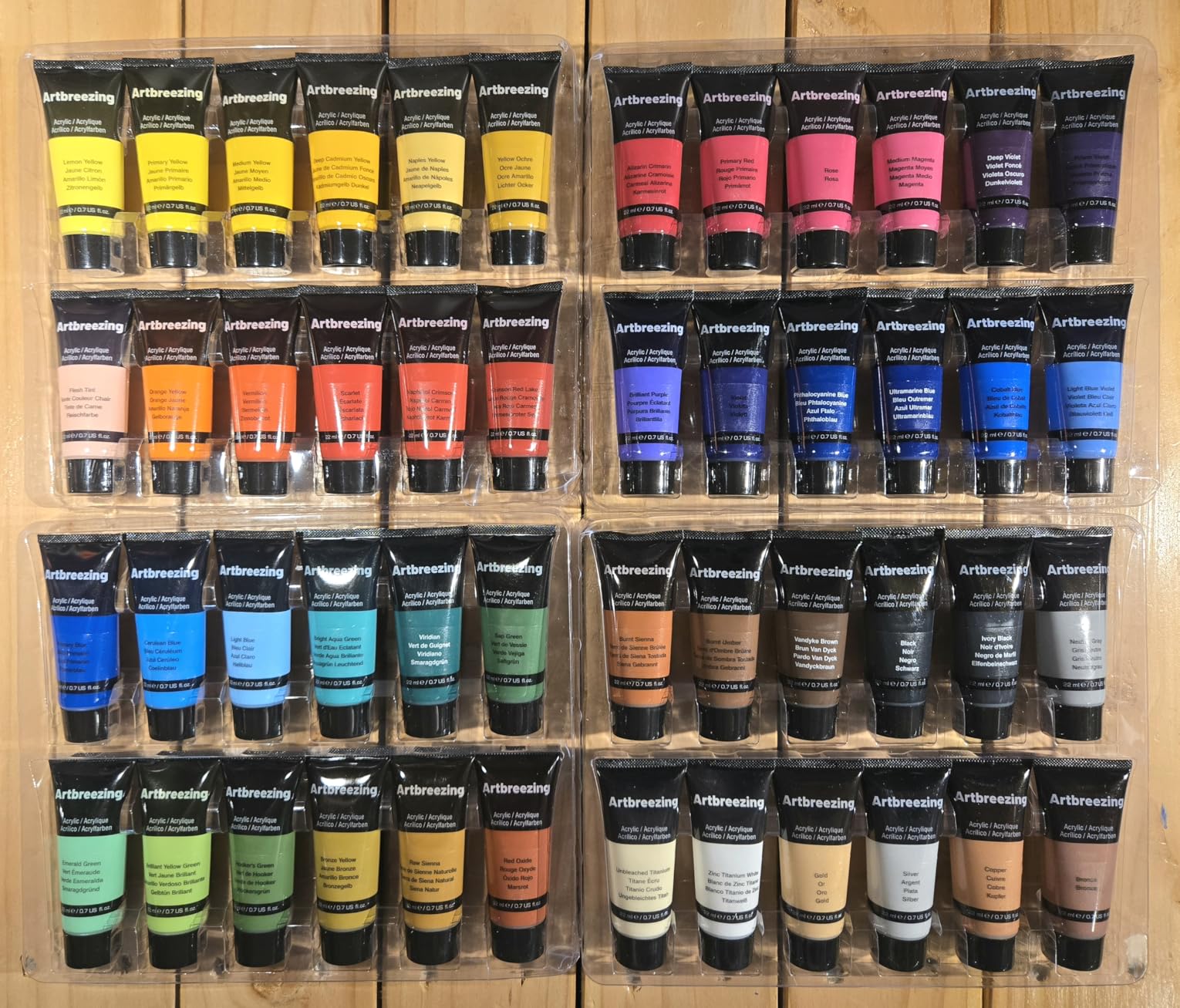 48 Colors Professional Acrylic Paint Set, Artist Paint Supplies, 22ml Tubes, Giftable Set for Artists and Beginners customer photo 2