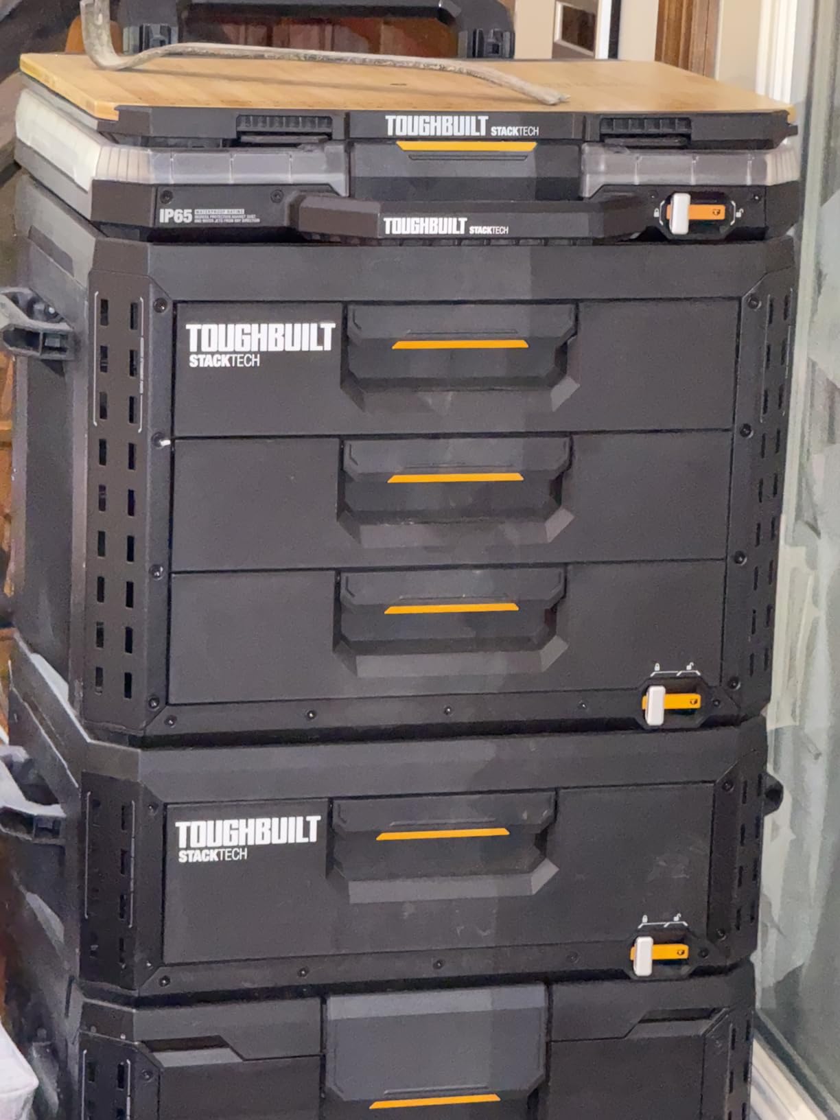 ToughBuilt StackTech XL 3 Drawer Tool Box with 22 Dividers, 50 lb Capacity, Heavy-Duty Stackable Tool Chest & Organizer with Auto-Latching Drawers & Accessory Rails, for Workshop, Garage or Jobsite customer photo 1