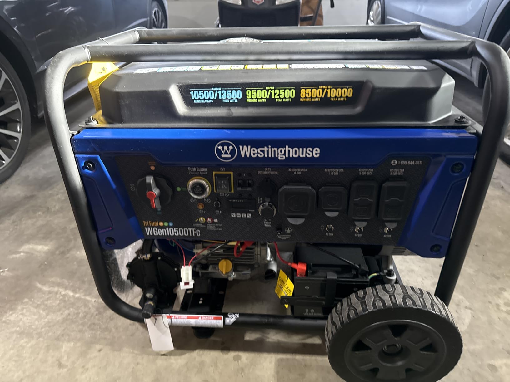 Westinghouse 13500 Peak Watt Dual Fuel Home Backup Portable Generator, Remote Electric Start, Transfer Switch Ready, Gas and Propane Powered customer photo 1