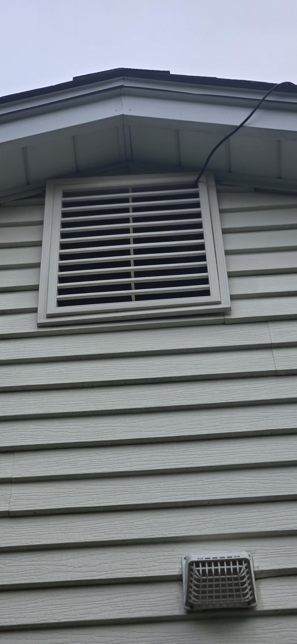 VEVOR Gable Mount Fan, 14 Inch Solar Power Attic Exhaust Fan with Adjustable Thermostat & Outer Mesh, 1300 CFM House Ventilator Cool Upto 1850 Sq.Ft, Quiet Ventilation for Roof, Garage, Shop, Black customer photo 1