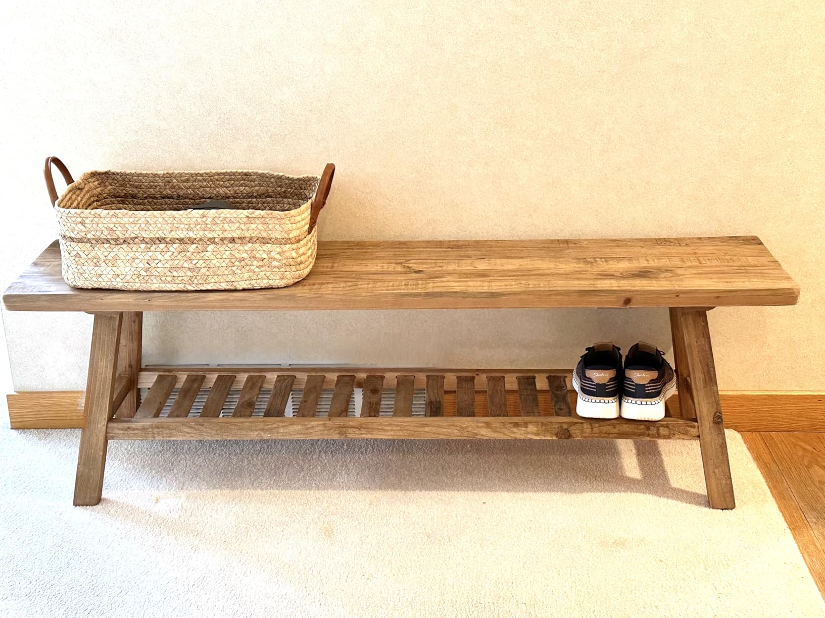 HOKYHOKY Reclaimed Solid Wood Bench-43.3