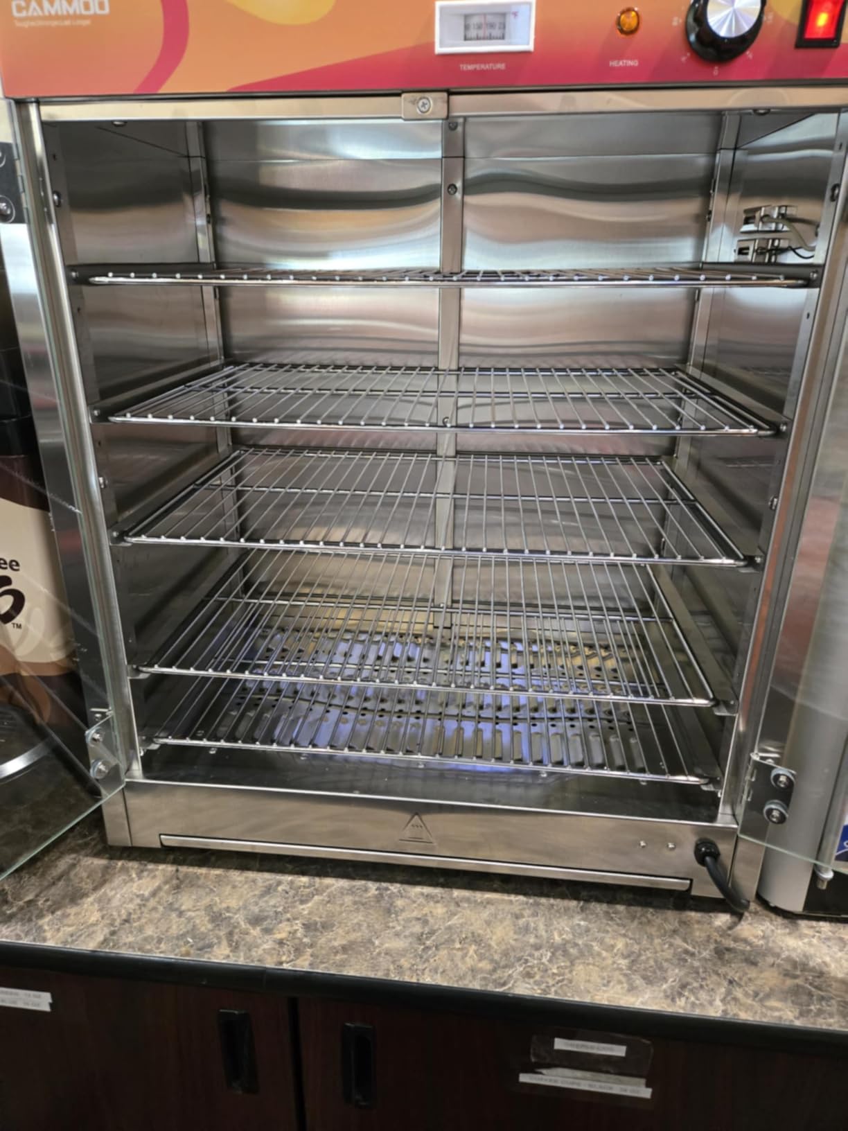 CAMMOO 133Qt 5-Tier 900W Commercial Food Warmer Cabinet | Smart thermostat adjusts from 86-185 F with auto-shutoff, overheat protection and 360-degree hot air circulation customer photo 1