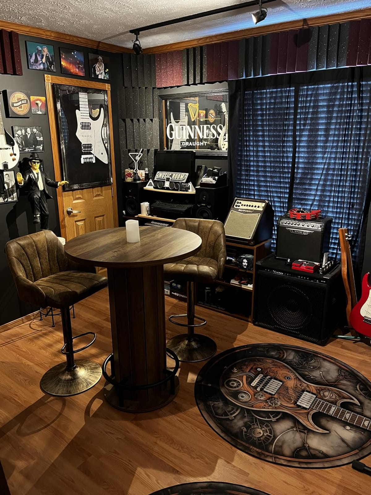 Tribesigns Round Bar Table, 39.4