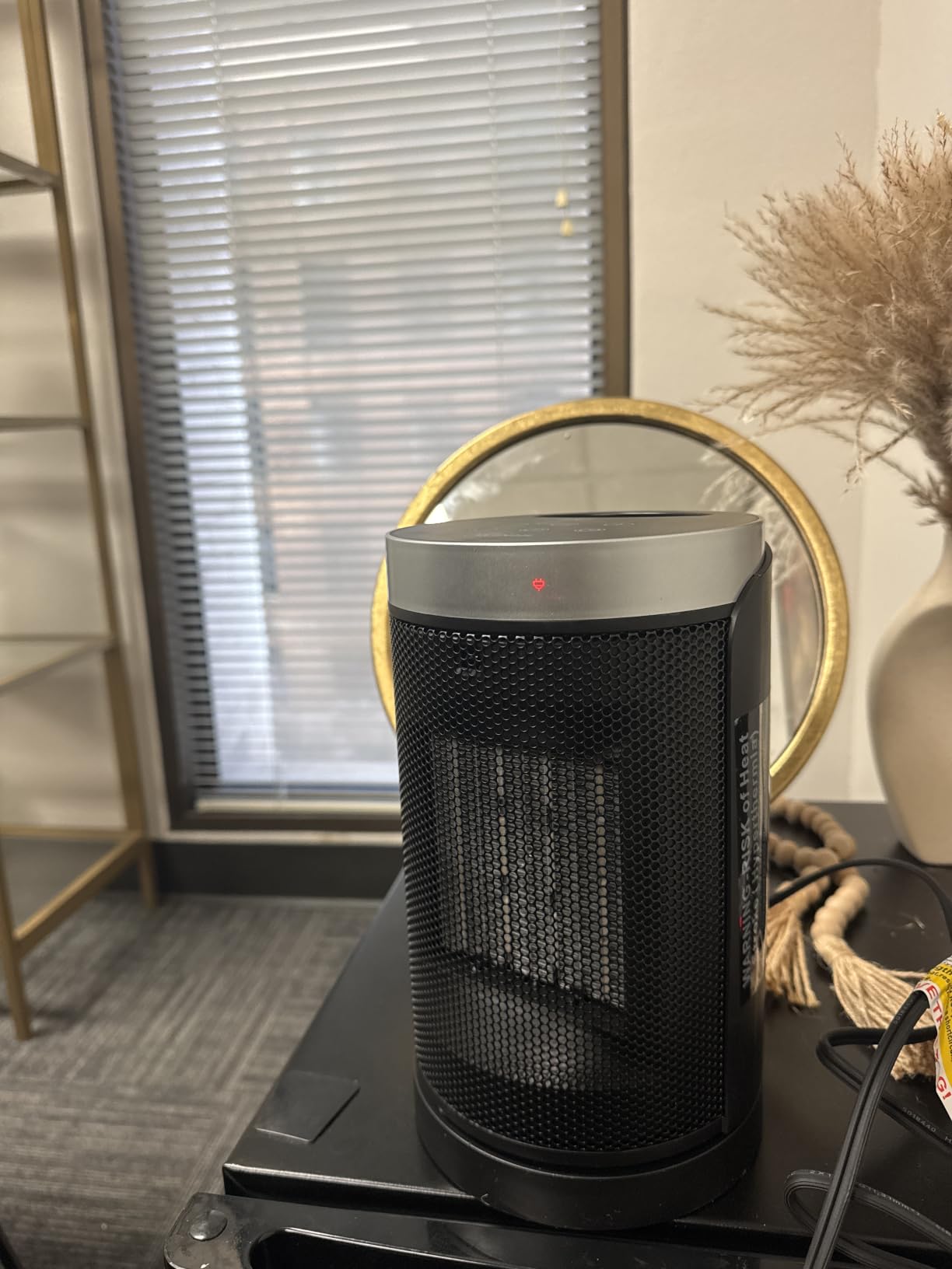 Space Heater, WINHL Portable Electric Heaters for Indoor Use, 70° Oscillation | Thermostat, Remote Control, 12H Timer, 5 Modes, Small Quiet 1500W PTC Ceramic Fast Safety Heat for Office, Bedroom, Home customer photo 1