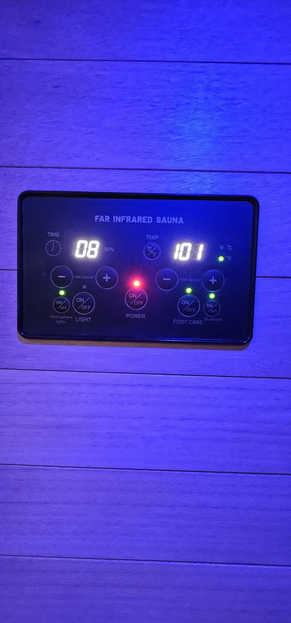 OUTEXER 2 Person Infrared Sauna Room Far Infrared Saunas Home Canadian Hemlock Indoor 2100W Low-EMF Dry Saunas with Oxygen Bar 7 Color Therapy 53.1 * 47.2 * 74.8inch customer photo 2