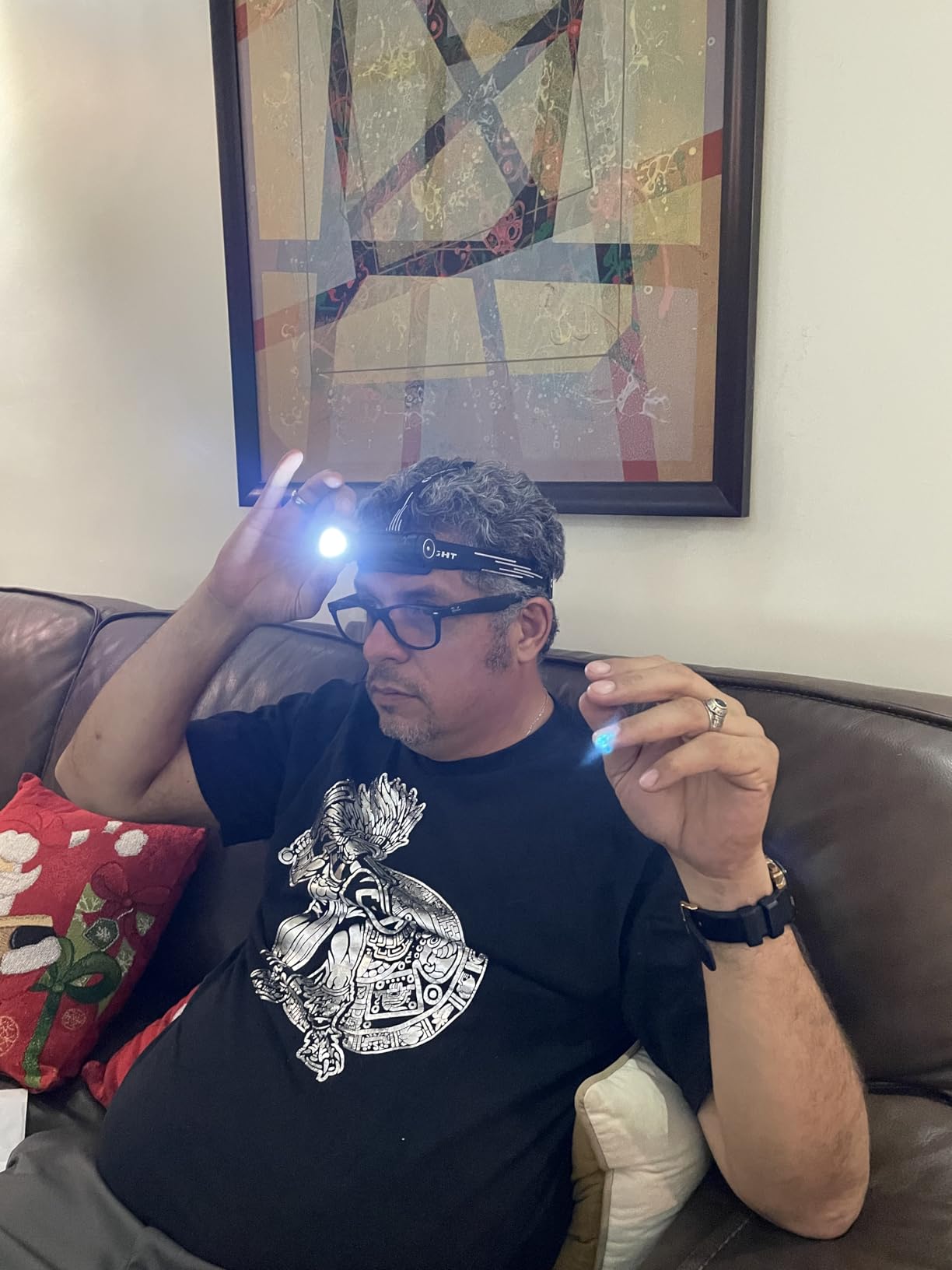 OLIGHT Perun 3 Headlamp Rechargeable, Red Light, Waterproof, OD Green | 3000 Lumens, 160M Beam Distance, 2-in-1 Head lamp Flashlight, IP68, Magnetic Tailcap, Long Runtime for Camping, Hiking, Work customer photo 2