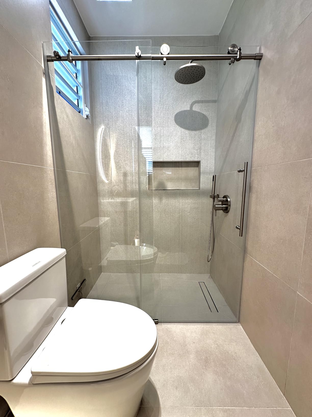 KPUY Frameless Sliding Shower Door 55-60