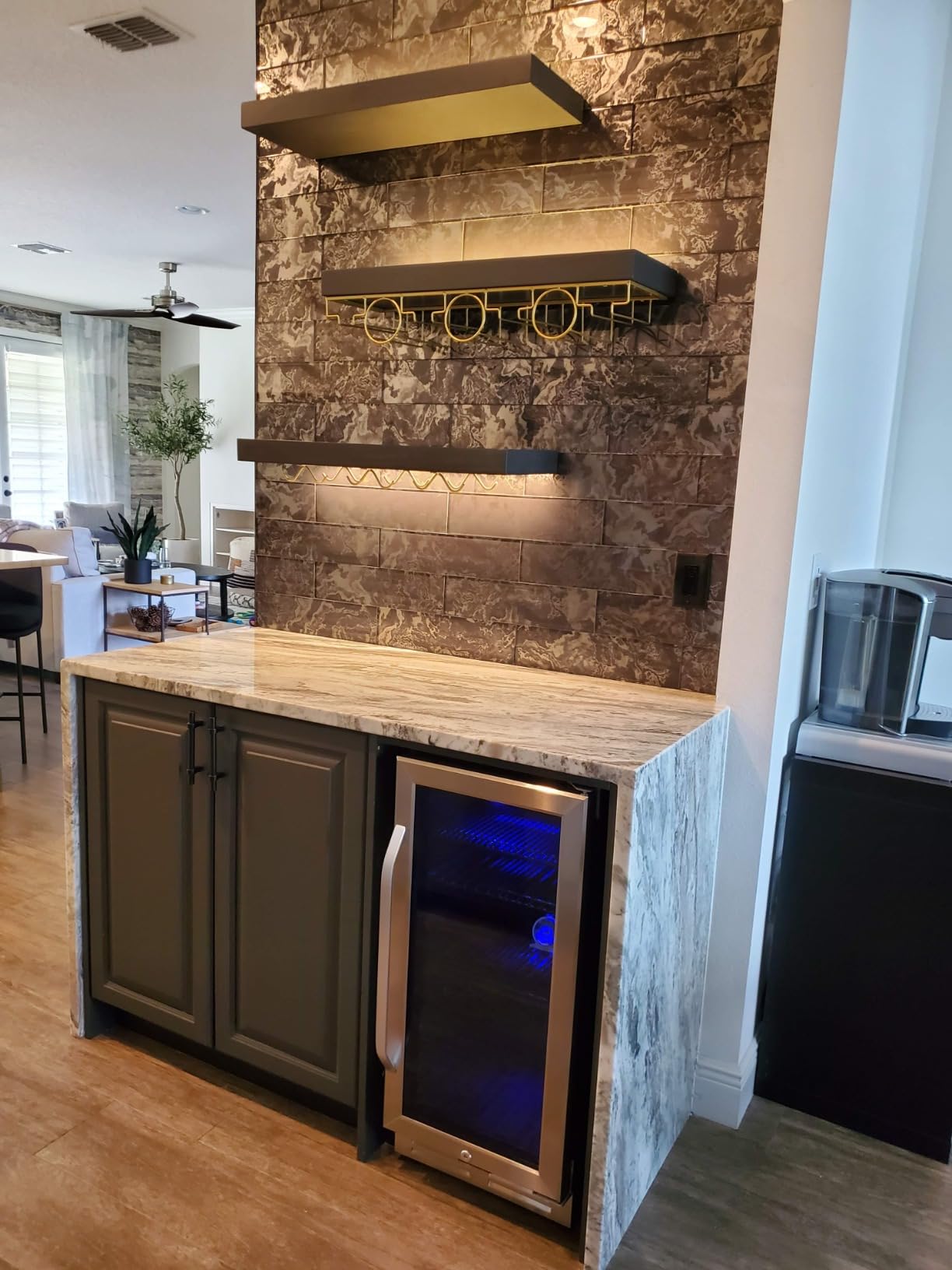 60 Cu. Ft. Commercial Beverage Refrigerator, Triple Glass Door | 12 adjustable shelves, Door lock, For shop restaurant bar, Upright merchandiser, Durable steel, Digital temperature control customer photo 1