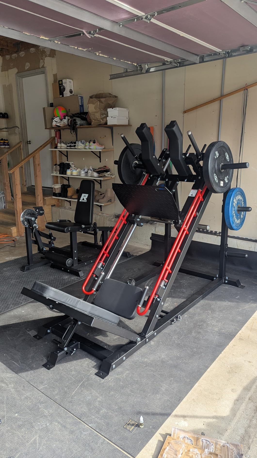 RitFit Gazelle Pro 3-in-1 Leg Press & Hack Squat Machine, 2000LB Capacity | High-Tensile Steel Frame with Roller Bearings, Adjustable Angles and Weight Storage, Space-Saving Design customer photo 1