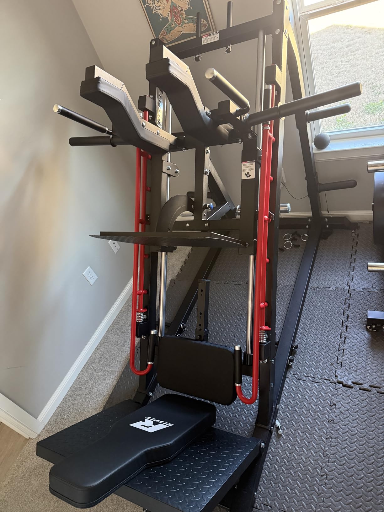 RitFit Gazelle Pro 3-in-1 Leg Press & Hack Squat Machine, 2000LB Capacity | High-Tensile Steel Frame with Roller Bearings, Adjustable Angles and Weight Storage, Space-Saving Design customer photo 2