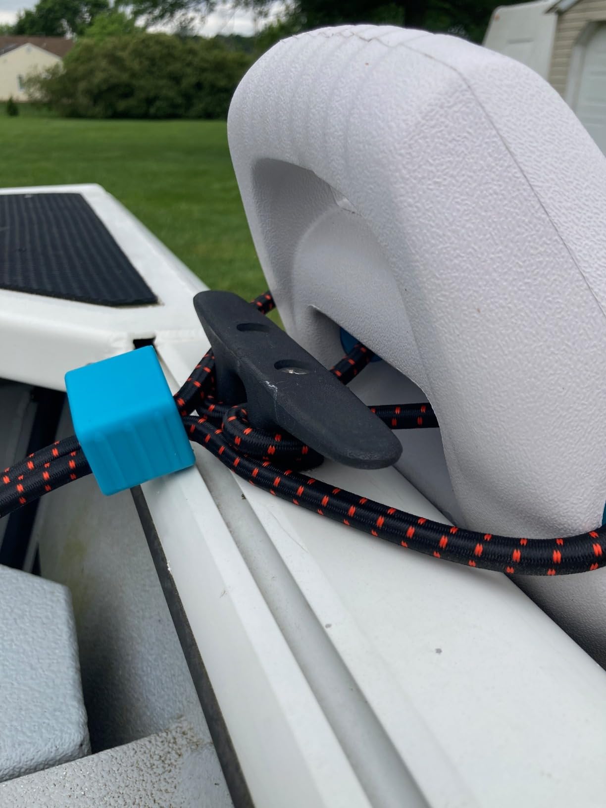 AWEMUFA Boat Fenders Easy to Install Bumper for Docking Ideal Fender for Pontoon, Bass, Jet Ski and Fishing Boats customer photo 2