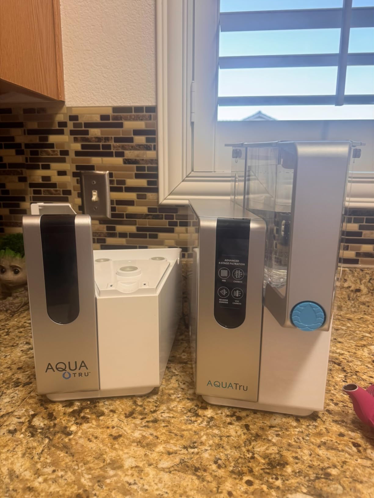 AquaTru Classic Alkaline Countertop Water Purifier | Certified 4-Stage Reverse Osmosis Filtration System Reduces 84 Contaminants Like Lead, Chromium 6, Forever Chemicals | No Plumbing | Add Minerals customer photo 1