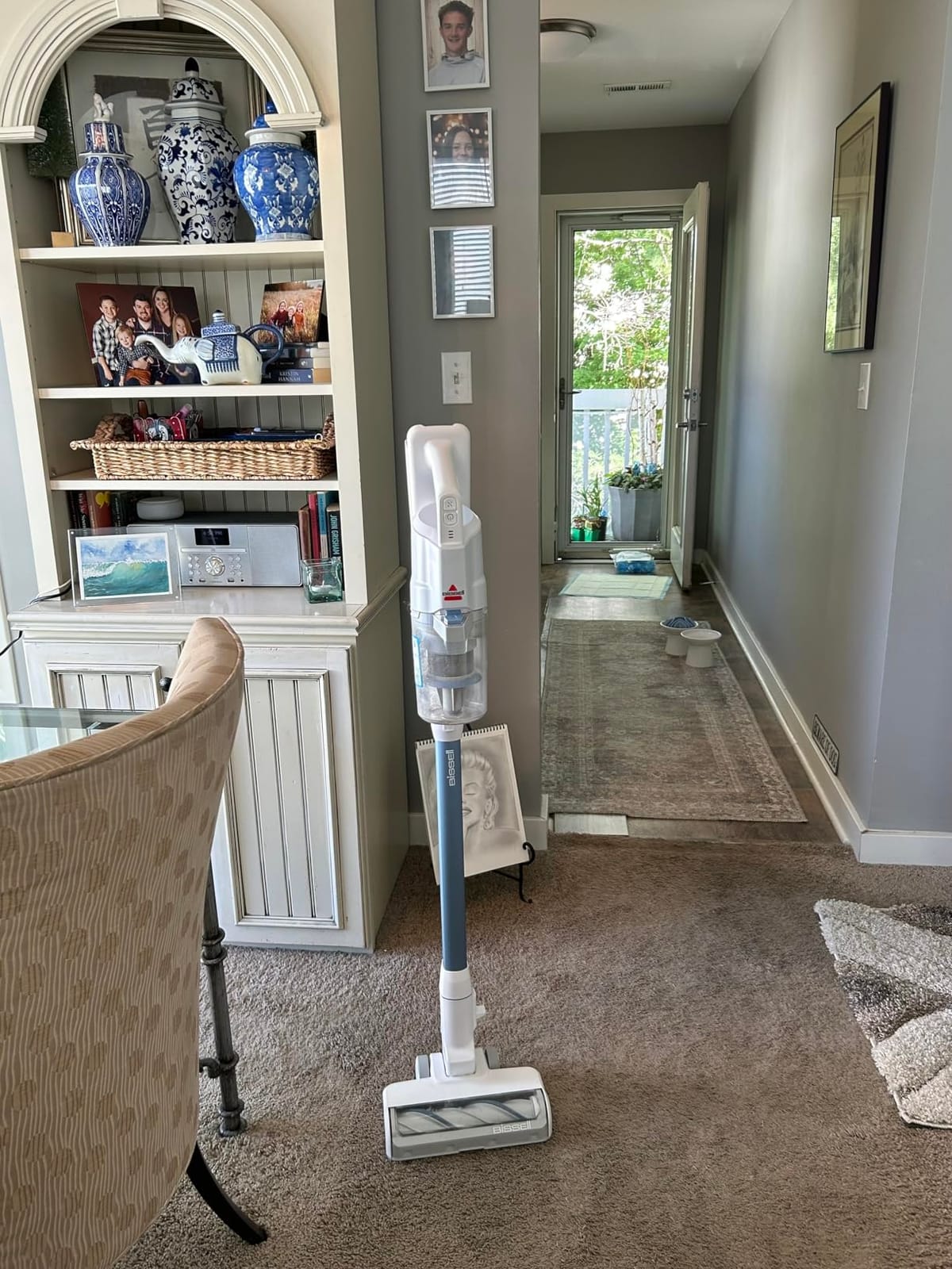 Bissell PowerClean 200W Self-Standing Cordless Vacuum, 4173 | Wall mount for storage; tangle-free brush roll; bright headlights; upholstery tool; removable battery customer photo 2