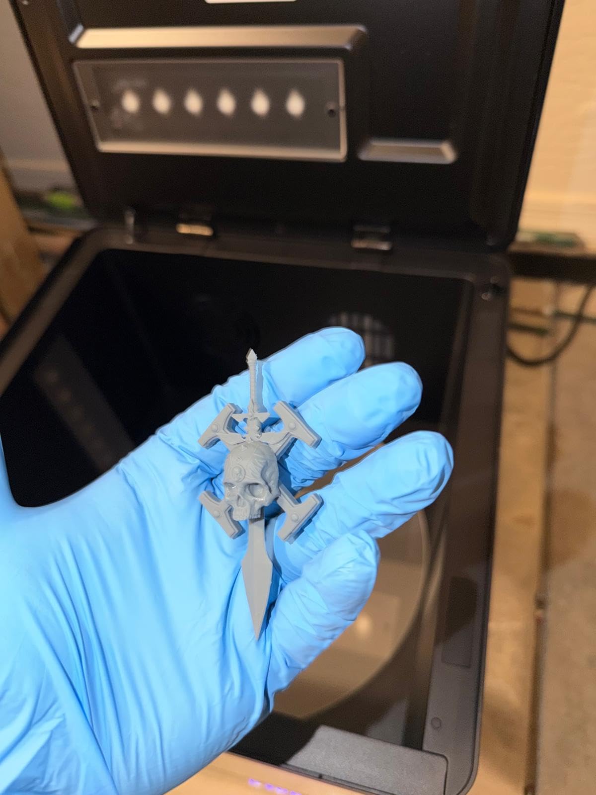 UniFormation Cure3 10.3-inch Resin Curing Machine with UV Curing Station | 10.3-inch curing box with 360 turntable, D282 x H162 mm size and 405nm UV light for resin 3D printed models. customer photo 2