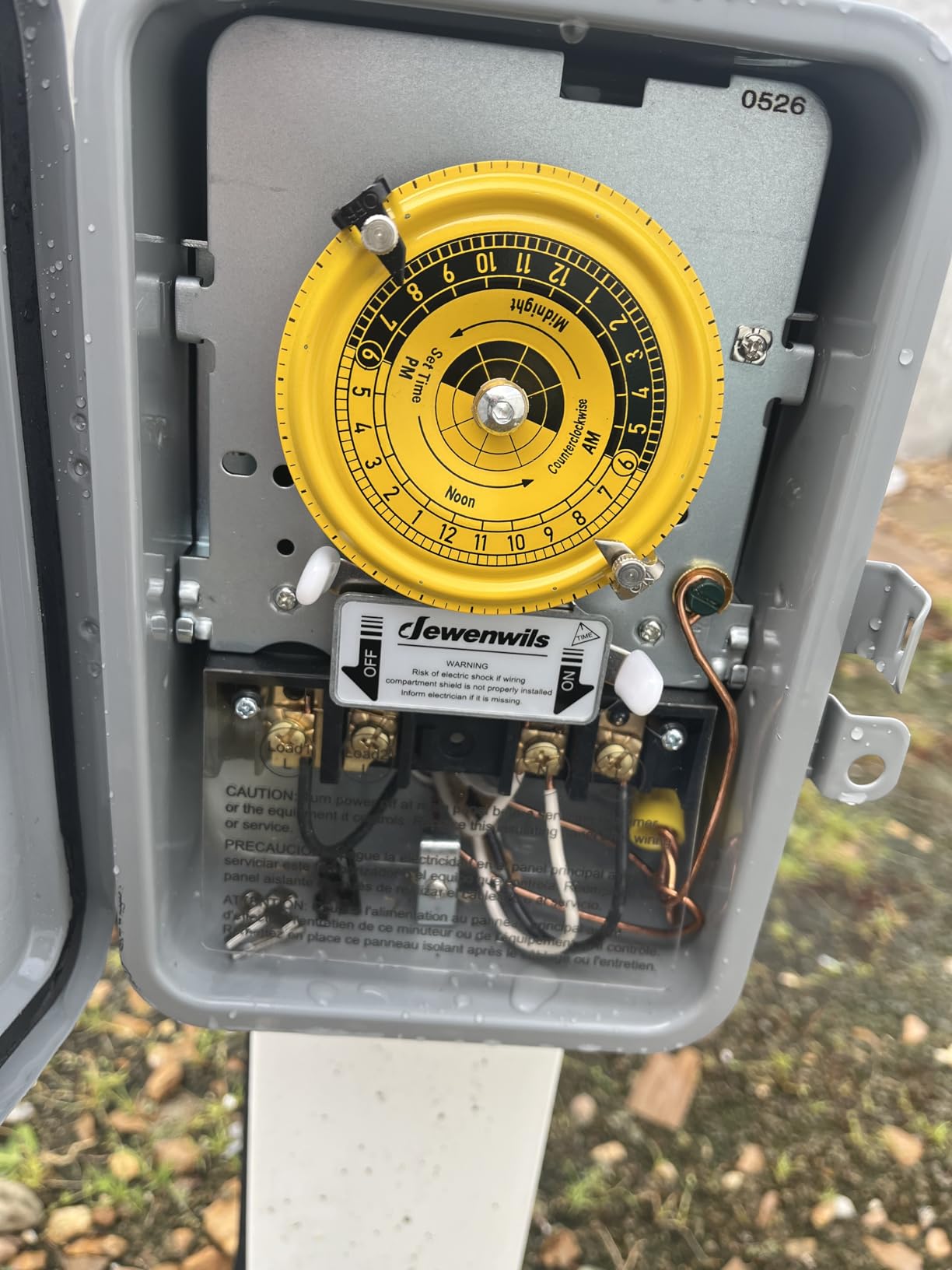 DEWENWILS 24-Hour Mechanical Timer Switch - 120VAC SPST, 2HP 40A | Metal Enclosure, Manual Override, Heavy Duty for Pool Pump, Water Heater, Lights and Fans, Weatherproof, ETL Listed, Gray customer photo 1