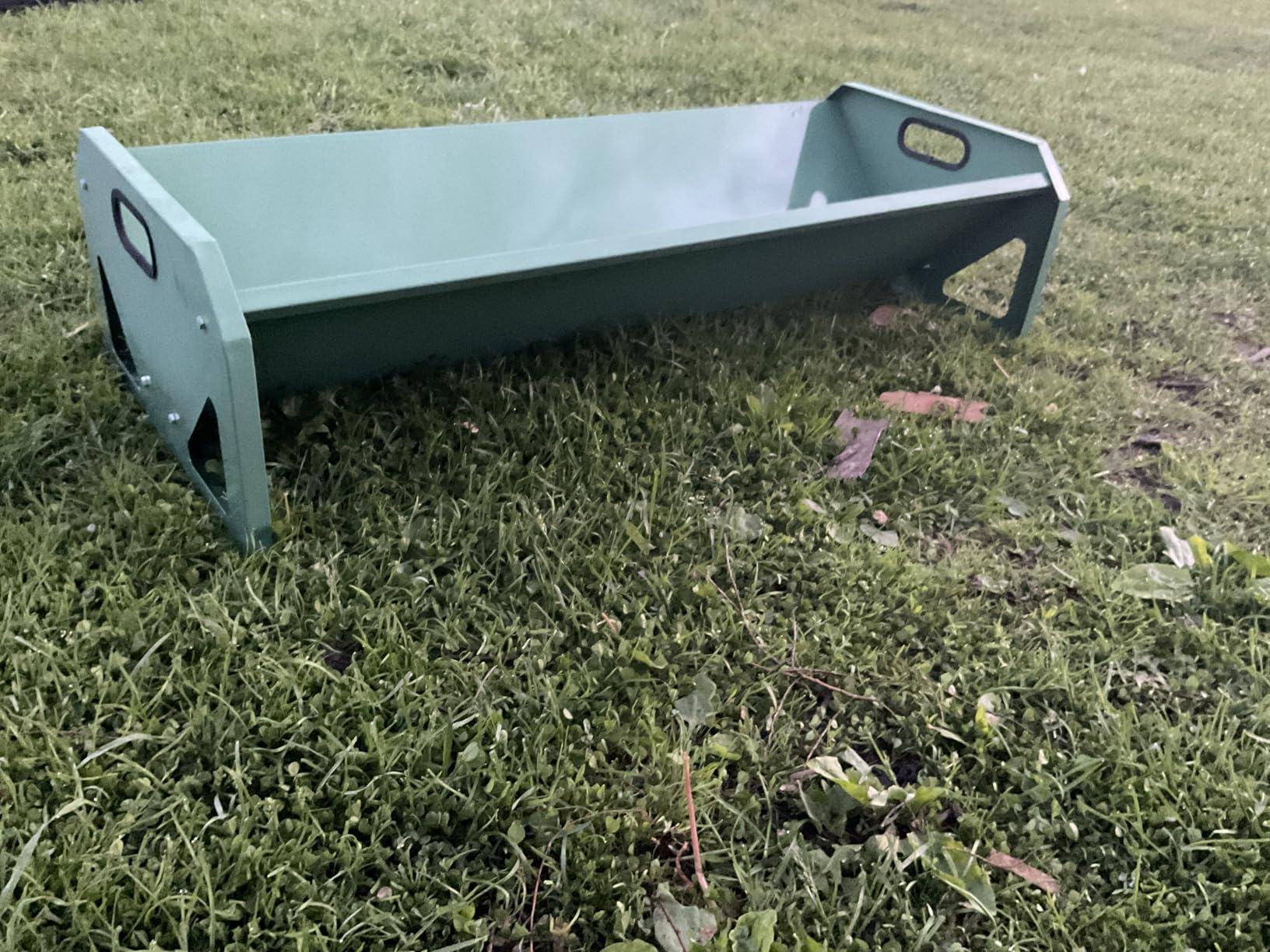 [New Upgrade] Stainless Steel Goat Feeder 45 Inch, Heavy Duty Large Capacity Feed Trough, Thickened Livestock Feeder, Easy to Clean, for Goats, Sheep, Horses, Cattle, Alpacas customer photo 1