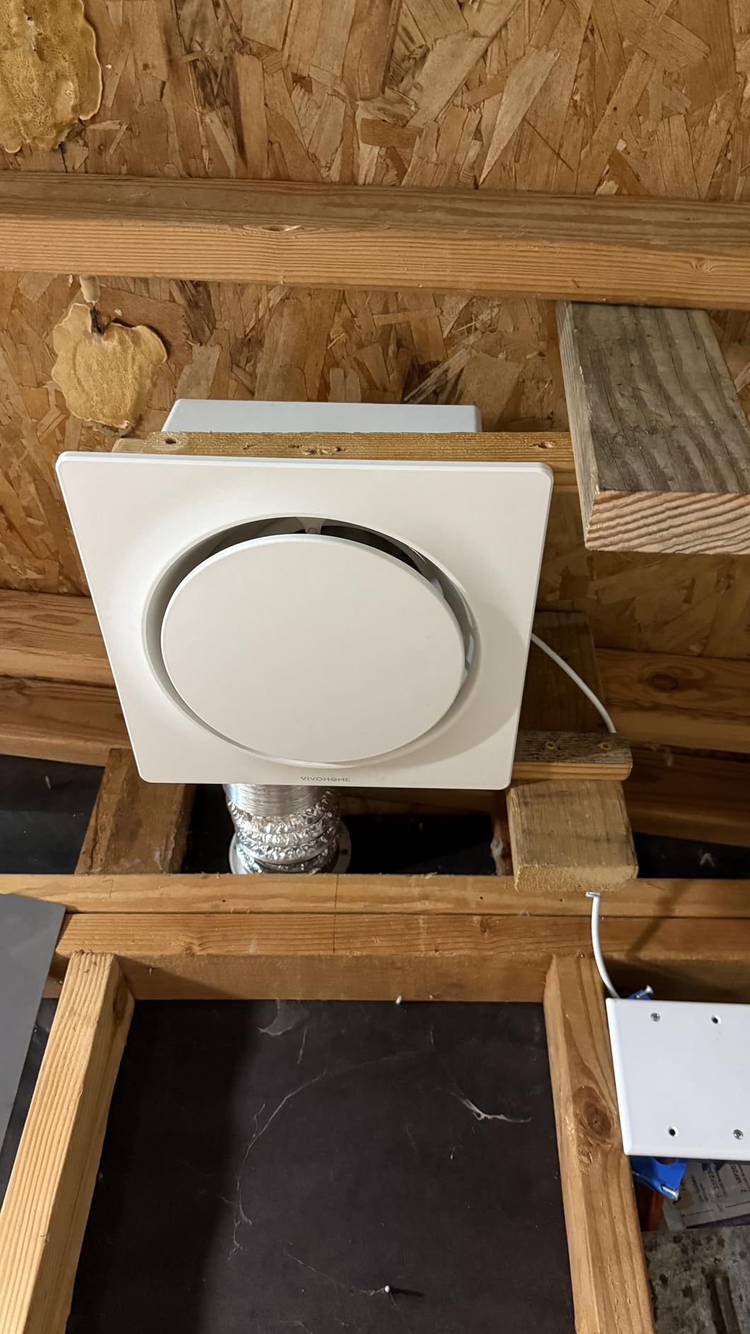 VIVOHOME EC Motor Bathroom Exhaust Fan with Humidity Sensor (160-110-50CFM), Energy-Saving AutoFlow, 10.2-inch Ceiling Retrofit Bath Fan, No Attic Access Needed customer photo 2