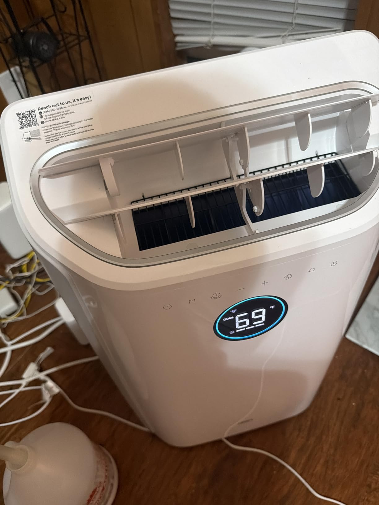 DREO Portable Air Conditioner 516S, 14000 BTU ASHRAE (10000 BTU DOE) Smart AC Unit for Bedroom with Drainage-free Cooling, Fan&Dehumidifier 3 in 1, APP/Voice/Remote, Quiet Standing AC for Room Indoors customer photo 2