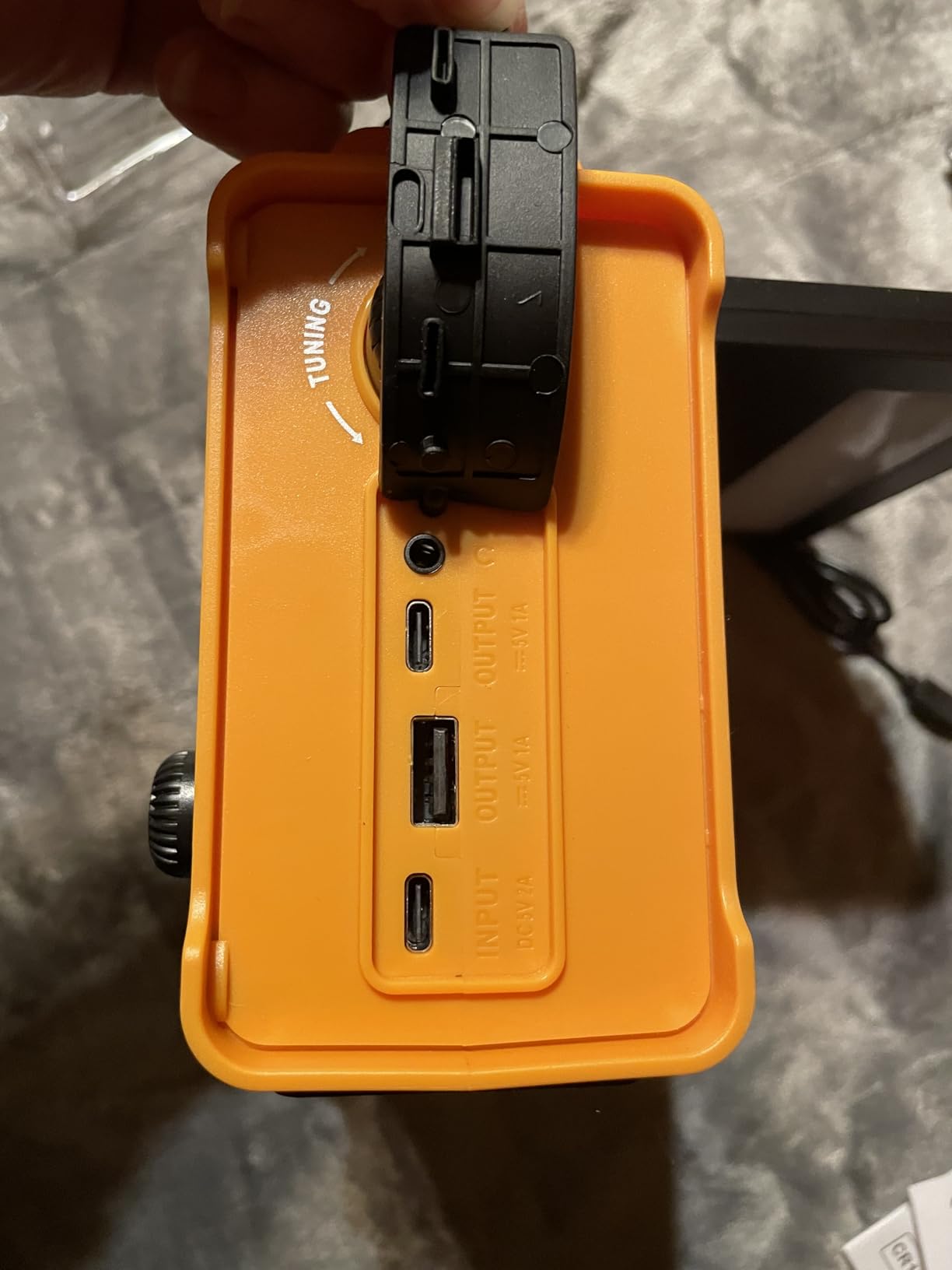 Solar Radio Emergency Hand Crank 12000mAh with Clear Signal | AM FM NOAA Weather Radio Battery Operated with 2-Mode LED Flashlight Cell Phone Charger Dual Outputs SOS customer photo 2