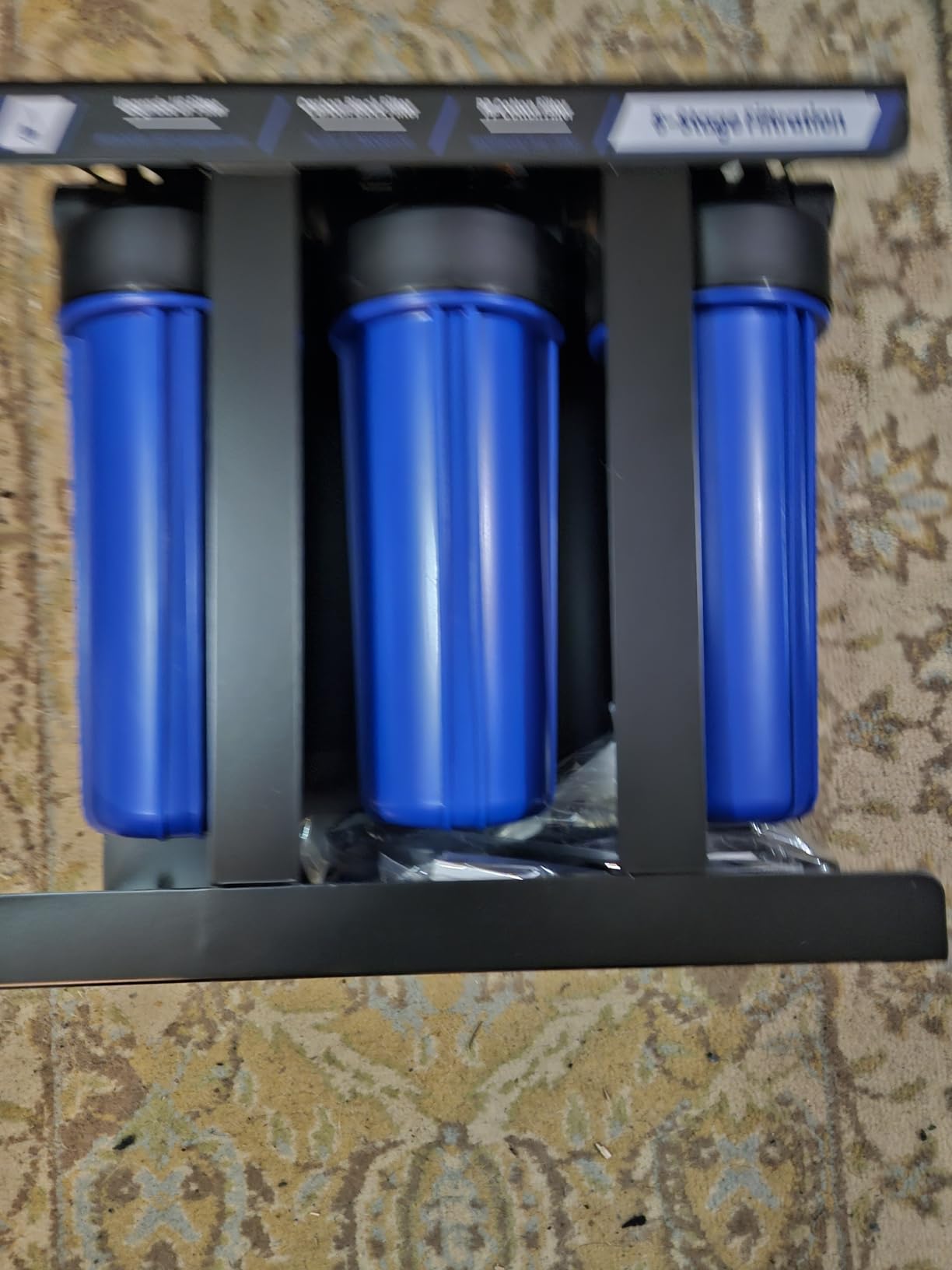 RV Water Filter System, 5-Stage Water Filtration for RVs and Campers, 0.01 Micron Filters Out Sediments, Chlorine, VOCs, Heavy Metals, Odors for Travel Trailers, Boats, 1