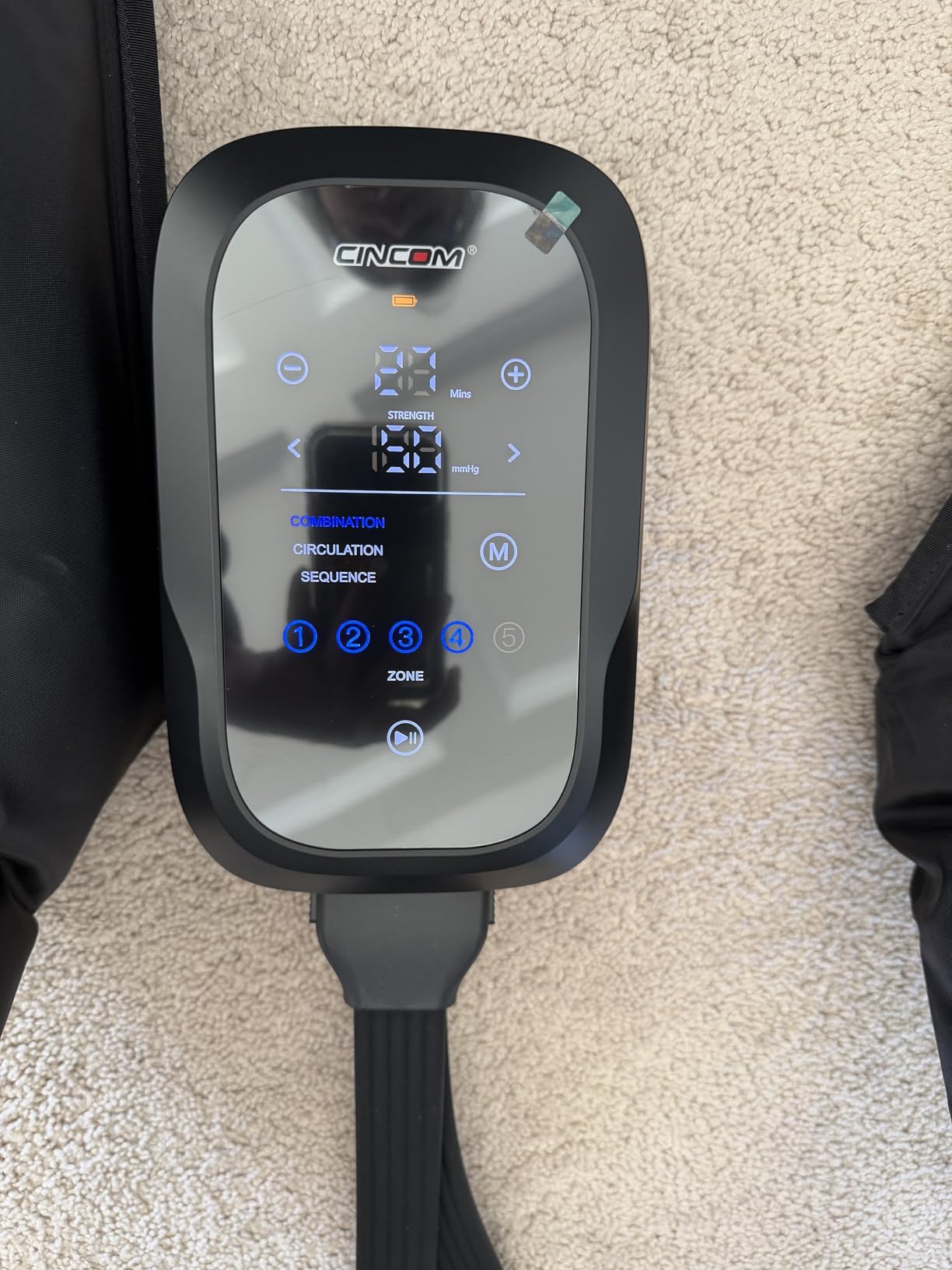 Cordless Air Compression Recovery System | Leg Massager Boots for Circulation, Legs Compression Device for Athlete Fast Recovery customer photo 2