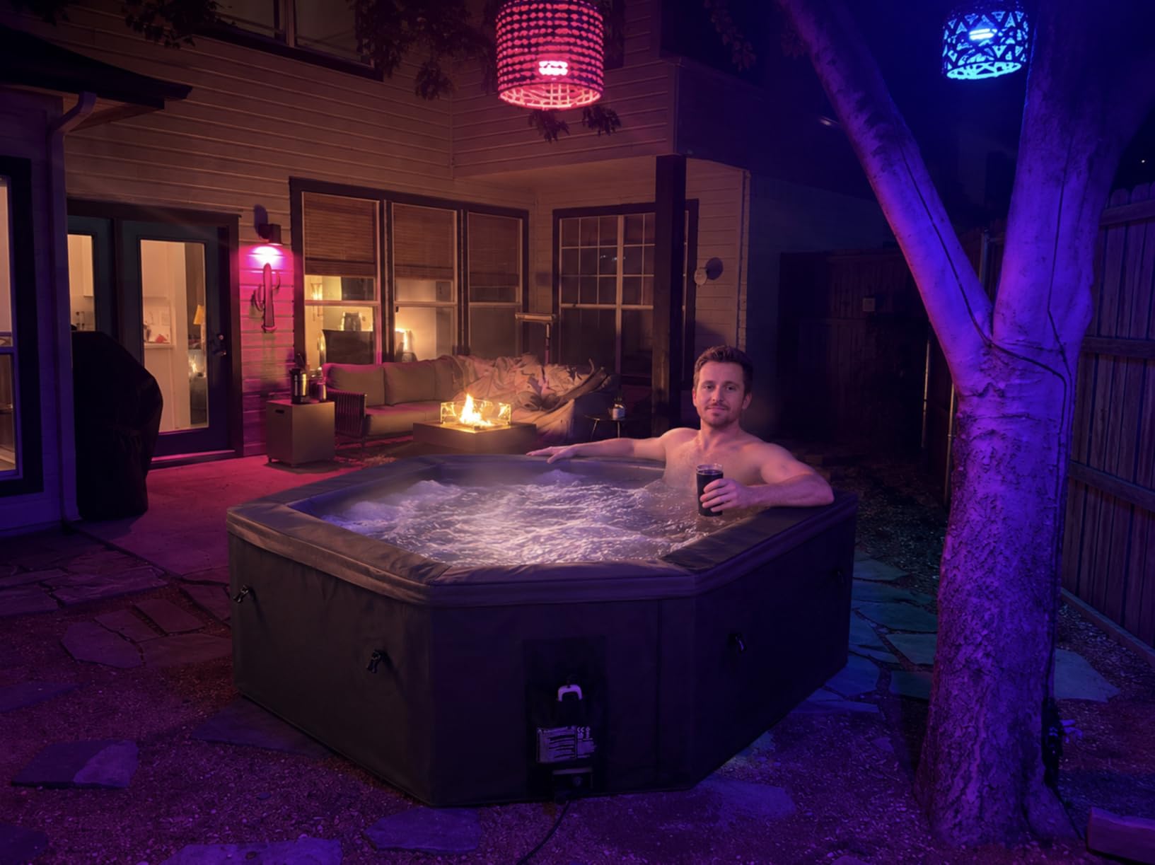 EZLIFE Core Series 4-5 Person Cut Corner Four-Season Full Foam Insulated Hot Tub customer photo 1