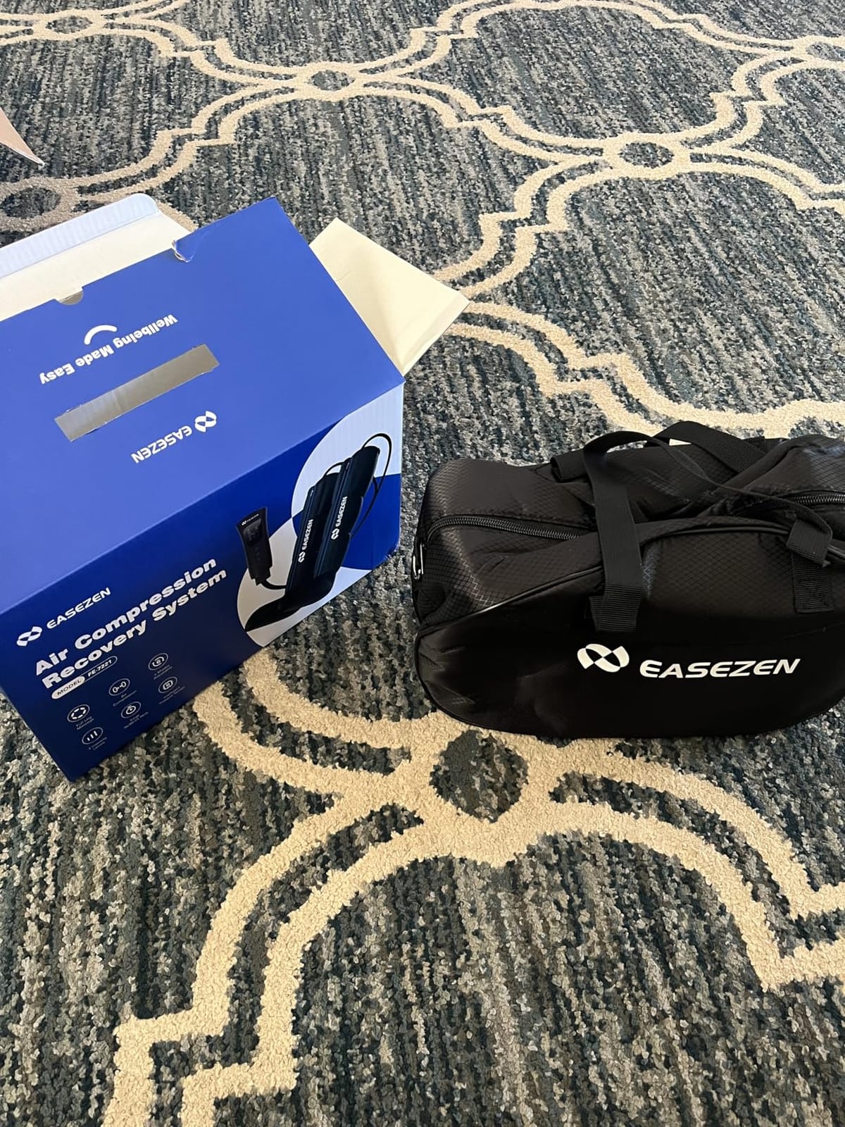 EaseZen Leg Compression Massager for Circulation & Muscle Pain Relief FSA | Leg Recovery Compression System for Fast Recovery of Foot, Calf and Thigh, Edema & Muscle Fatigue Relief, HSA Eligible customer photo 2