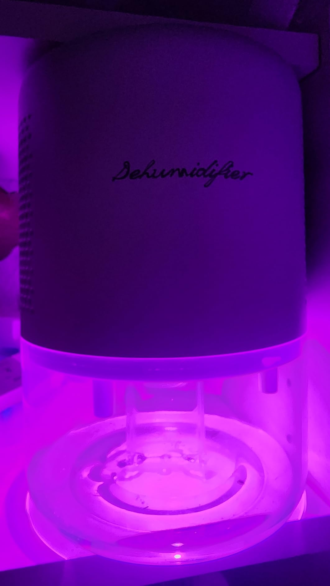 44oz(1.3L) Small Dehumidifier for Home Auto-Off Quiet Portable Dehumidifier with 3 Modes 10 Color Lights 4 Timer Settings for Bedroom Bathroom Closet (215 sq.ft) customer photo 1