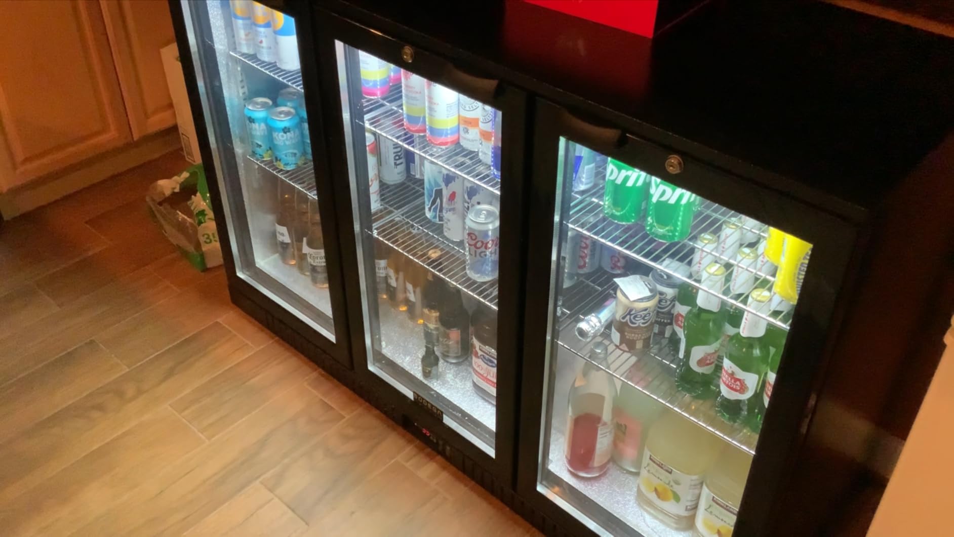 BODEGACOOLER 12.5 Cu. Ft. Upright Commercial Beverage Refrigerator, Large Glass-Door Display Merchandiser, Energy-Star Rated Drink & Bar Cooler with Soft LED Lighting and Adjustable Shelves customer photo 2