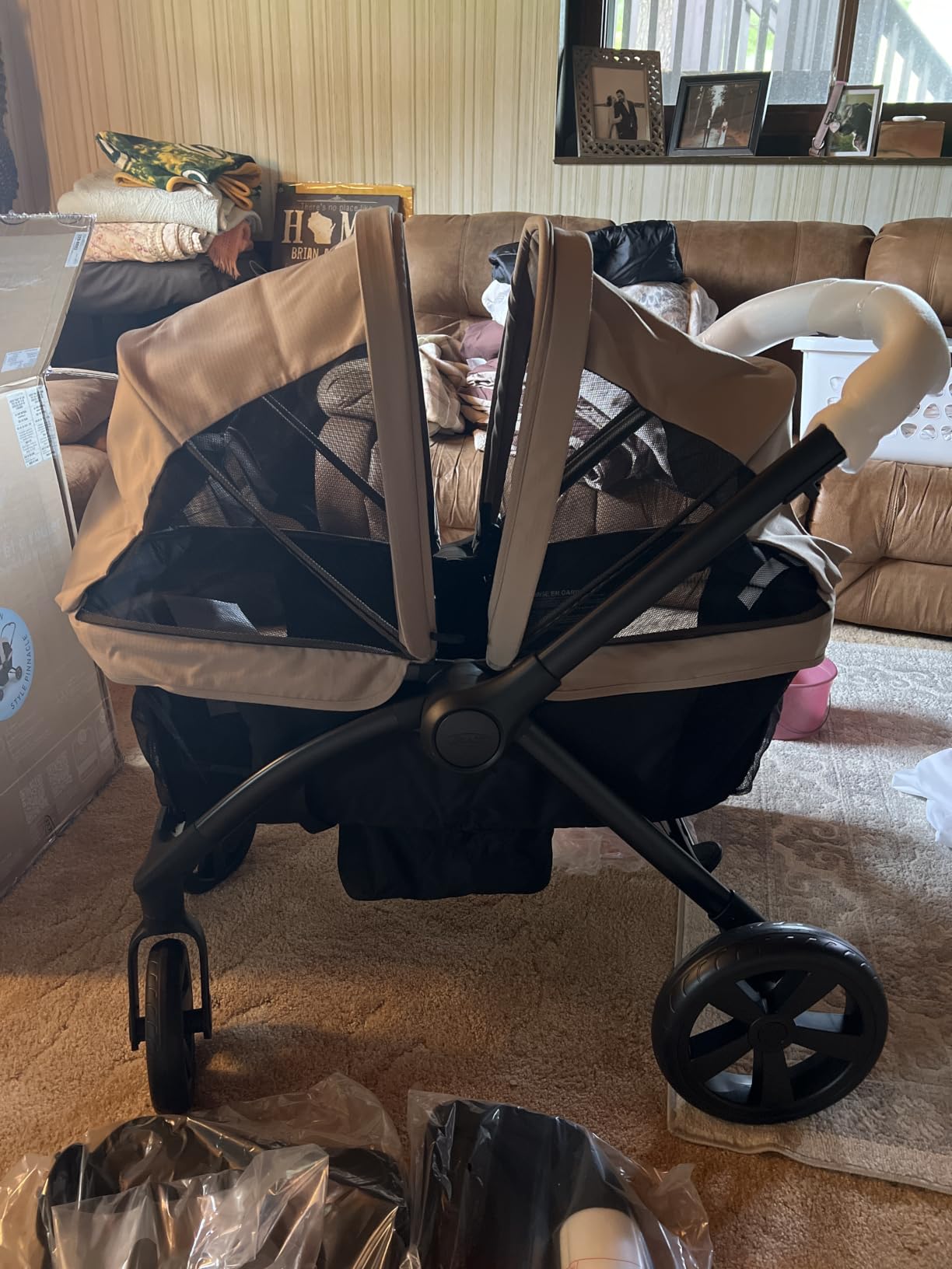 Graco Ready2Roll Stroller Wagon - All Terrain Baby Wagon Stroller for 2 Kids, Compact Foldable Wagon, Accepts Infant Car Seats customer photo 1