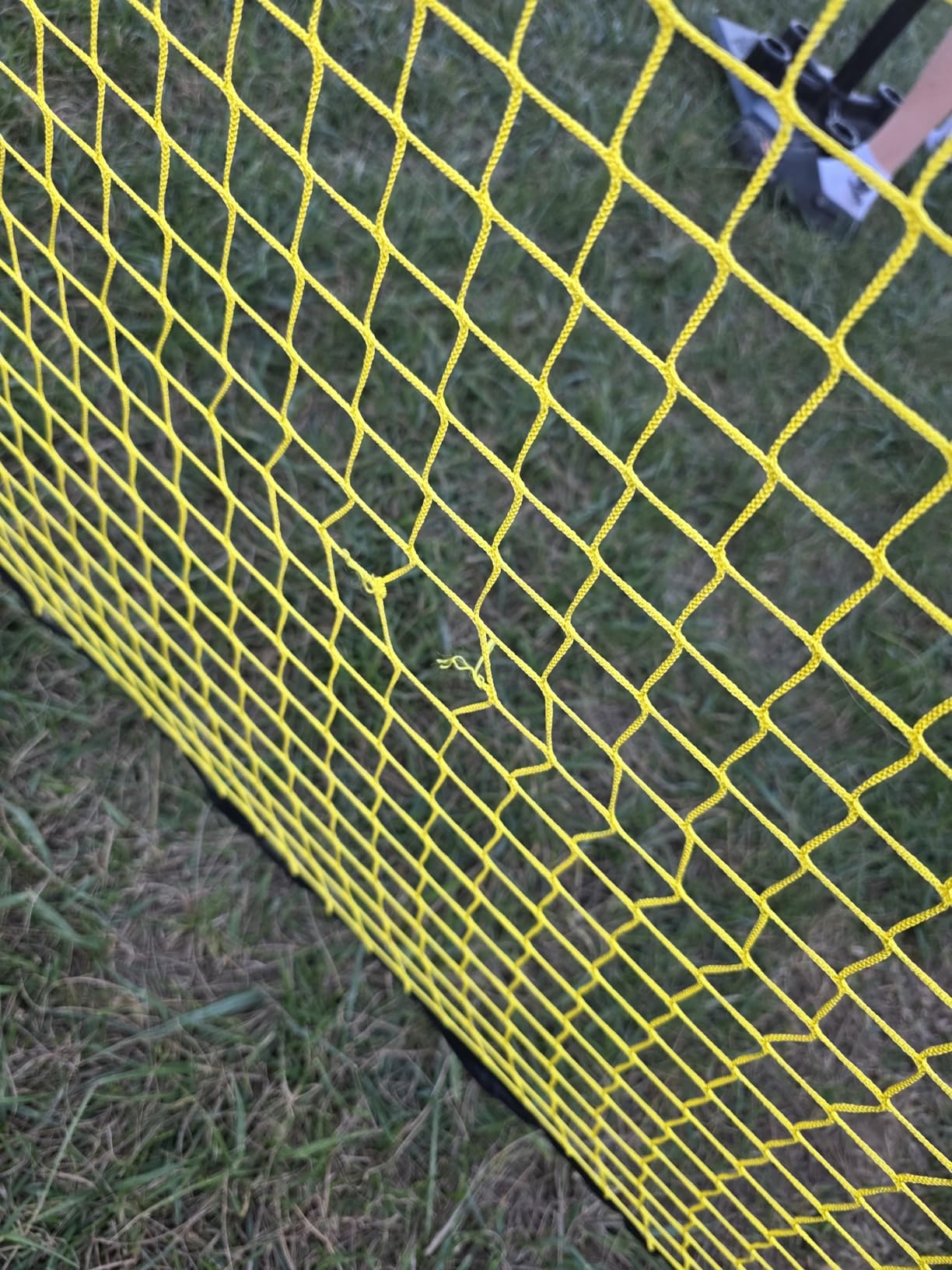 Upgraded 22ft x 12ft x 8ft Baseball & Softball Batting Cage Net with Pitching Machine Hole, 4ply 1.25'' Anti-Tear Netting, 13.4MM Fibreglass Poles, Portable Carry Bag customer photo 1
