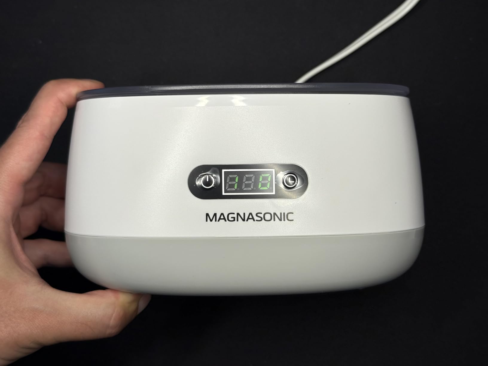 Magnasonic Ultrasonic Cleaner - 20oz Tank Ultrasonic Jewelry Cleaner & Ultrasonic Retainer Cleaner, Digital Timer, 5 Cleaning Modes for Glasses, Rings, Dentures, Tools, Aligners (UC22) customer photo 1