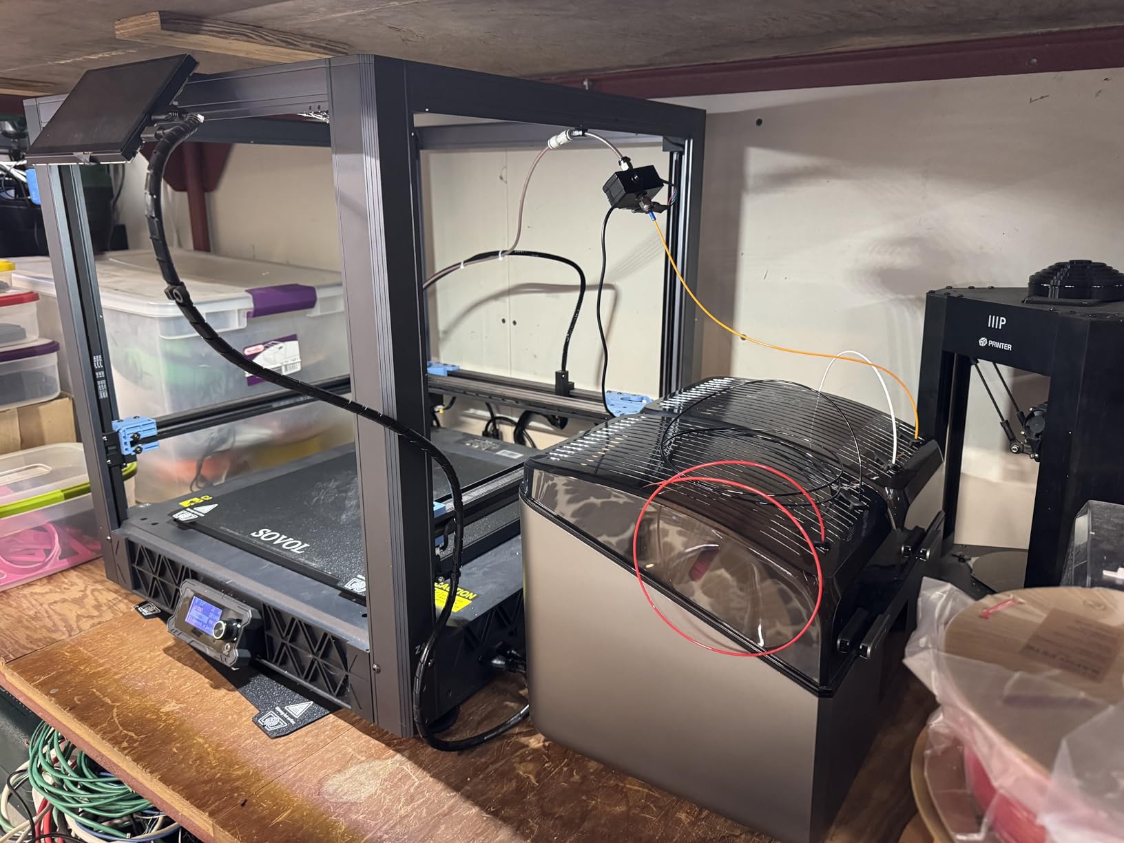 Official Creality Filament Dryer, Space Pi X4 Filament Storage Box, 85℃ Max Temperature, Dual Independent Heating Chambers, Power Saving for PLA PETG ABS TPU ASA PC PA PAHT, DB-05 customer photo 1