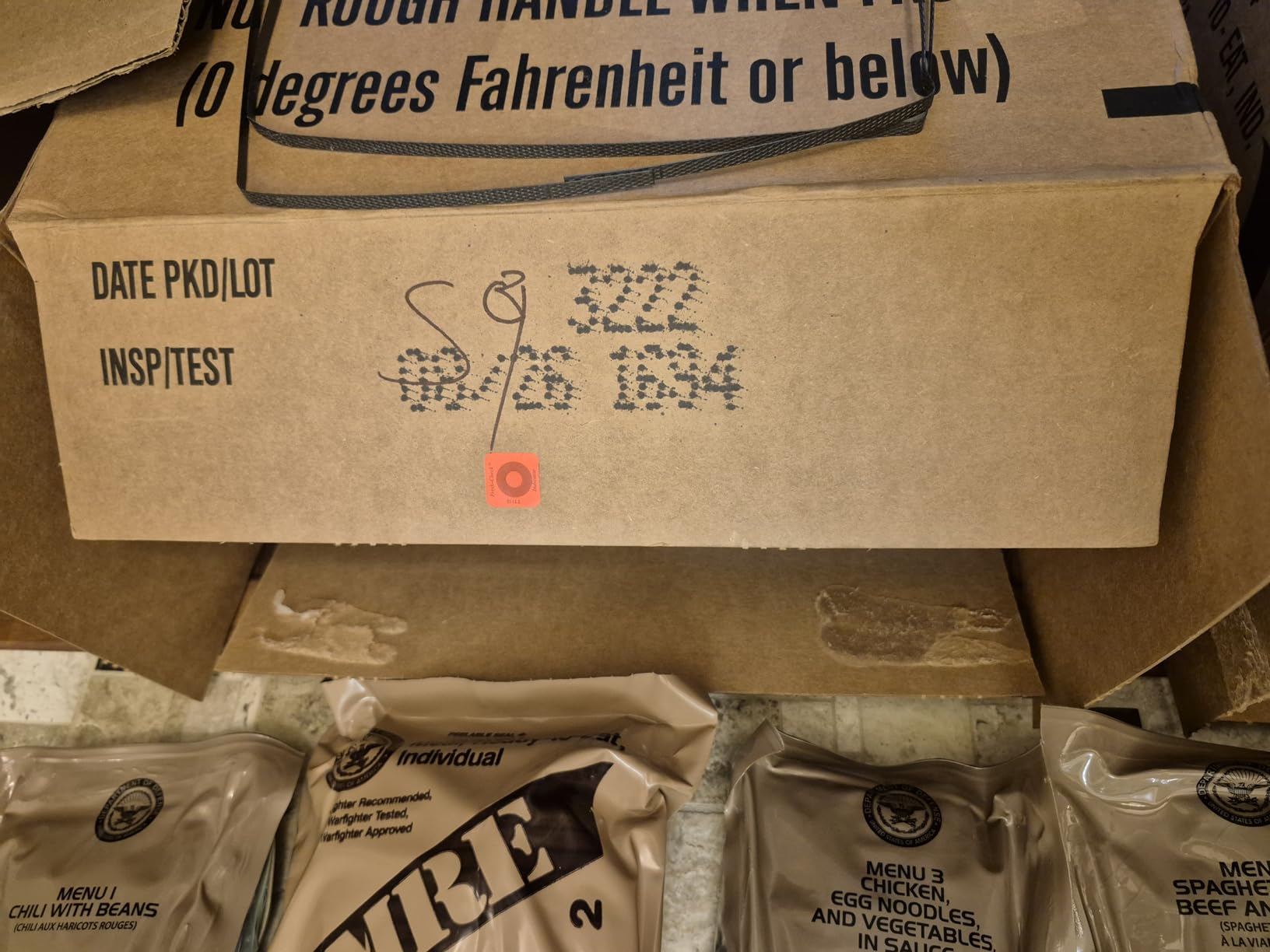 2026 Inspection MRE, U.S. MRE Meals, Emergency Supplies, Emergency Food Supply, Survival Food w/Flameless Heater, Ready Meals (Variety Pack of 24) customer photo 1