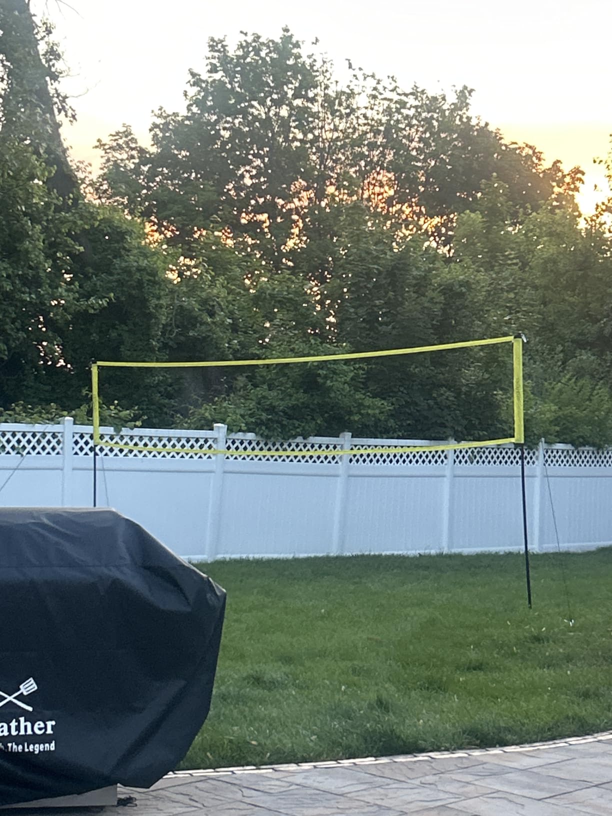 Zdgao Outdoor Portable Adjustable Volleyball Net System with Bag | Complete Practice Kit| Height Adjustable|Multiple Size| for backyard, beach, and lawn play| Portable|Easy Set up customer photo 1