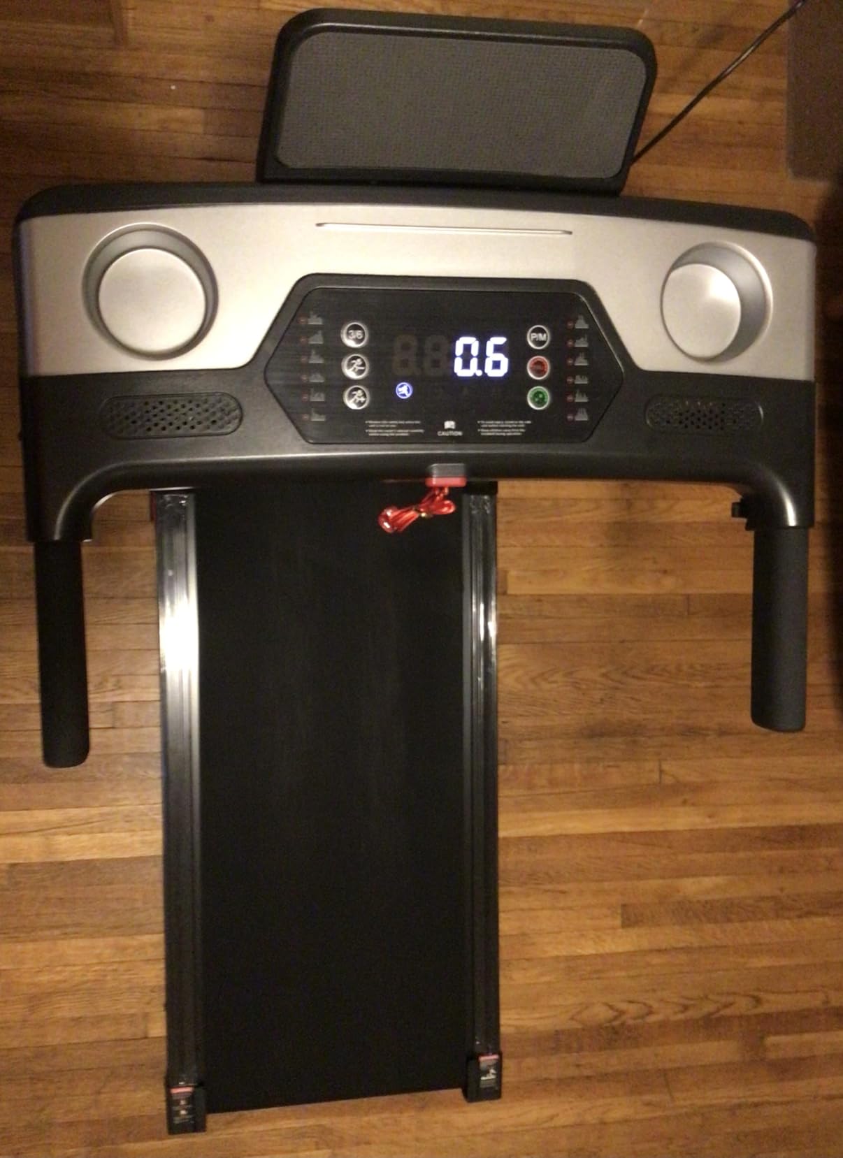 Treadmill with Incline 3-in-1 Portable Treadmills for Home Small, Incline Walking Pad Treadmill with Handle Bar, Walking Pad Foldable with 3.0HP Quiet Brushless, LED Dispay, 300LBS Capacity Black customer photo 2