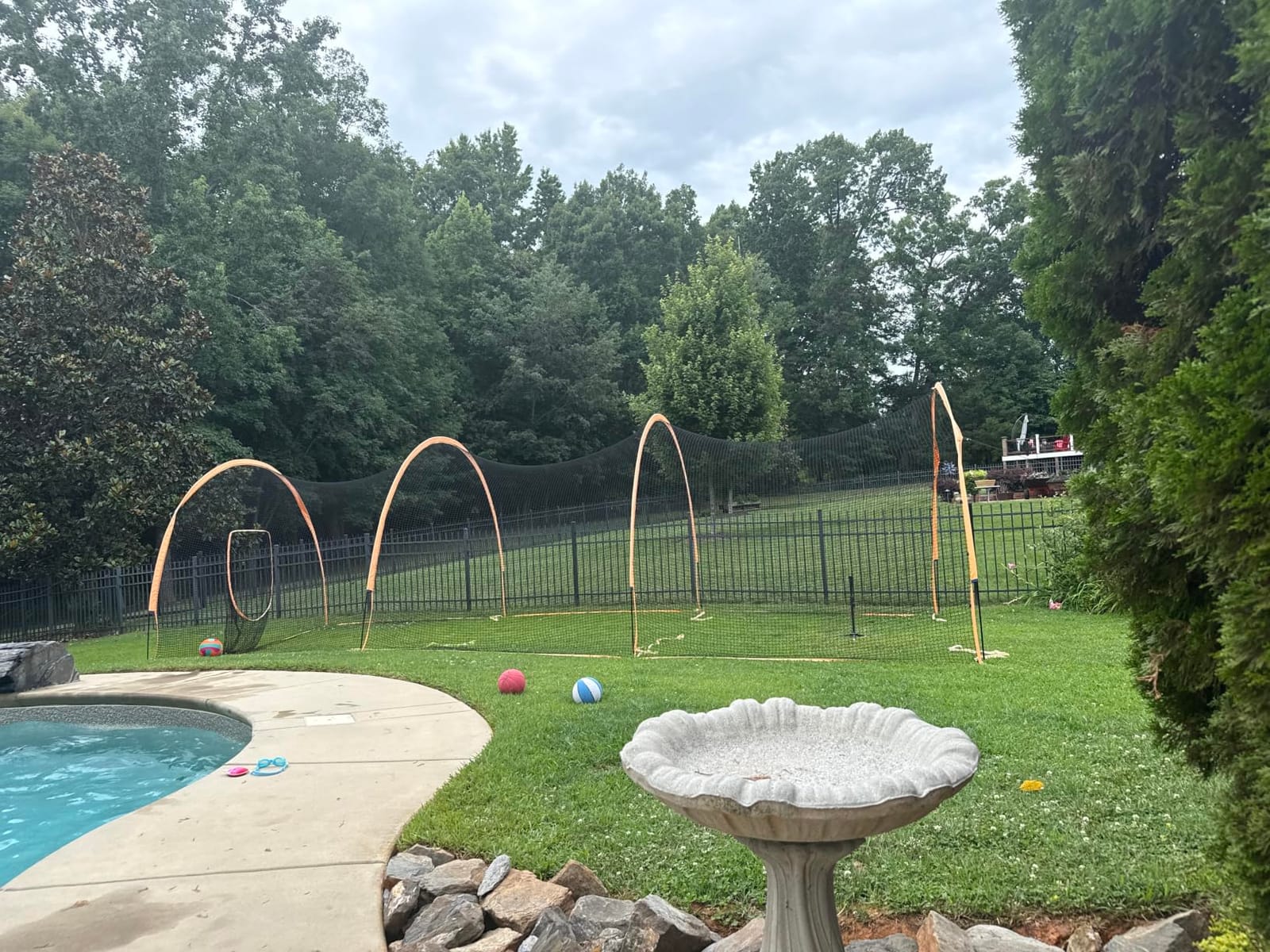 ORIENGEAR Baseball Batting Cage for Backyard, 30 x 12 x 8 ft, Fully Enclosed Hitting Cage, Baseball and Softball Training Cages, Backyard Hitting and Pitching Practice Net with Frame, 1.25