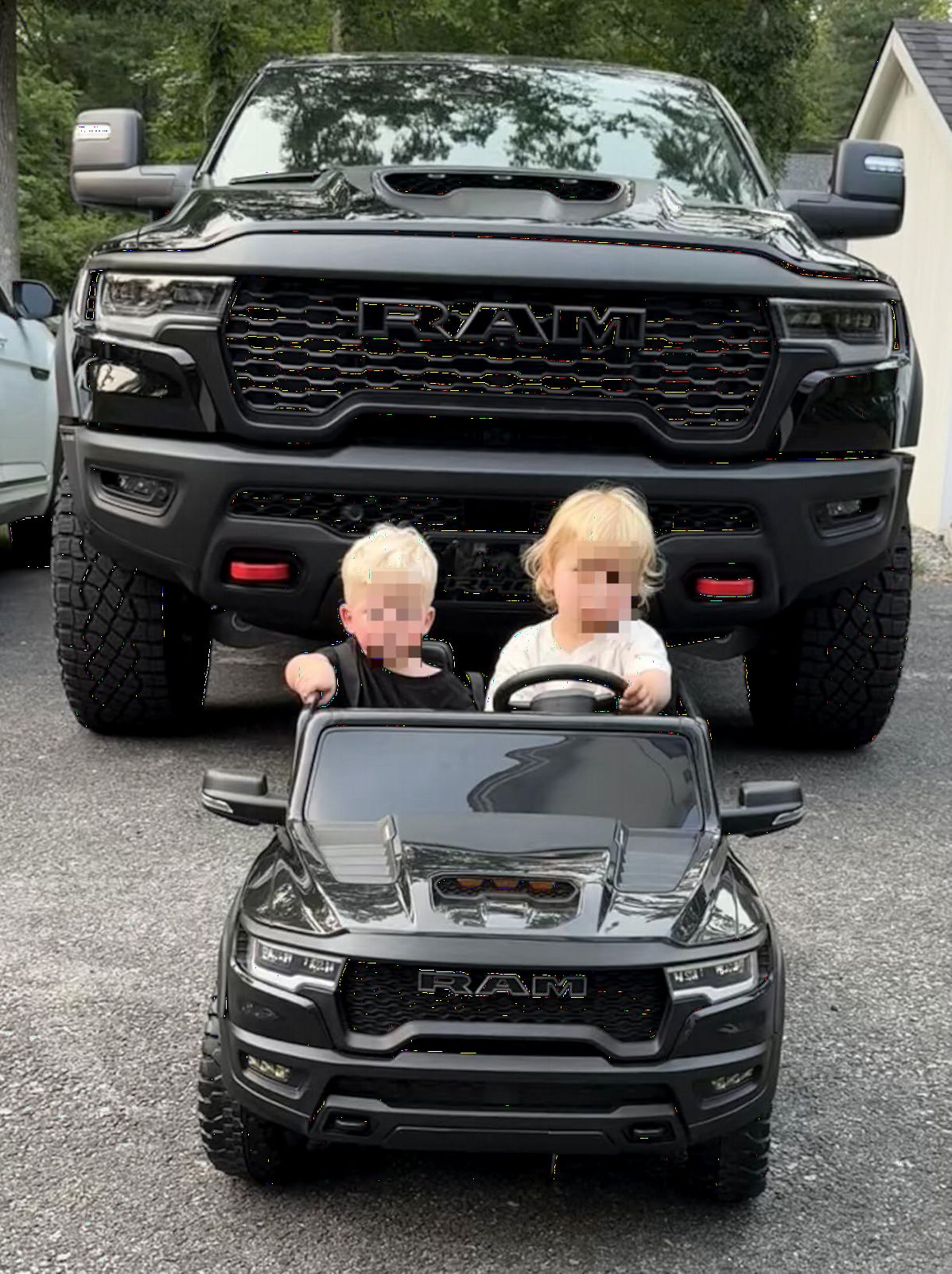 First Ride On 24V Ride on Toys for Big Kids, Licensed RAM 1500 RHO Electric Car for Kids w/Remote Control, Ride on Truck w/Bluetooth, LED Lights, Truck Bed Storage, Gear Shifter & Soft Start customer photo 1