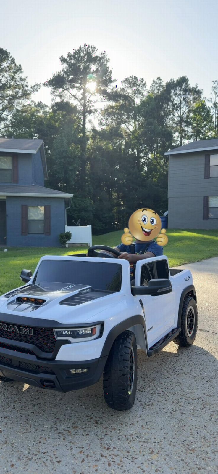 First Ride On 24V Ride on Toys for Big Kids, Licensed RAM 1500 RHO Electric Car for Kids w/Remote Control, Ride on Truck w/Bluetooth, LED Lights, Truck Bed Storage, Gear Shifter & Soft Start customer photo 2