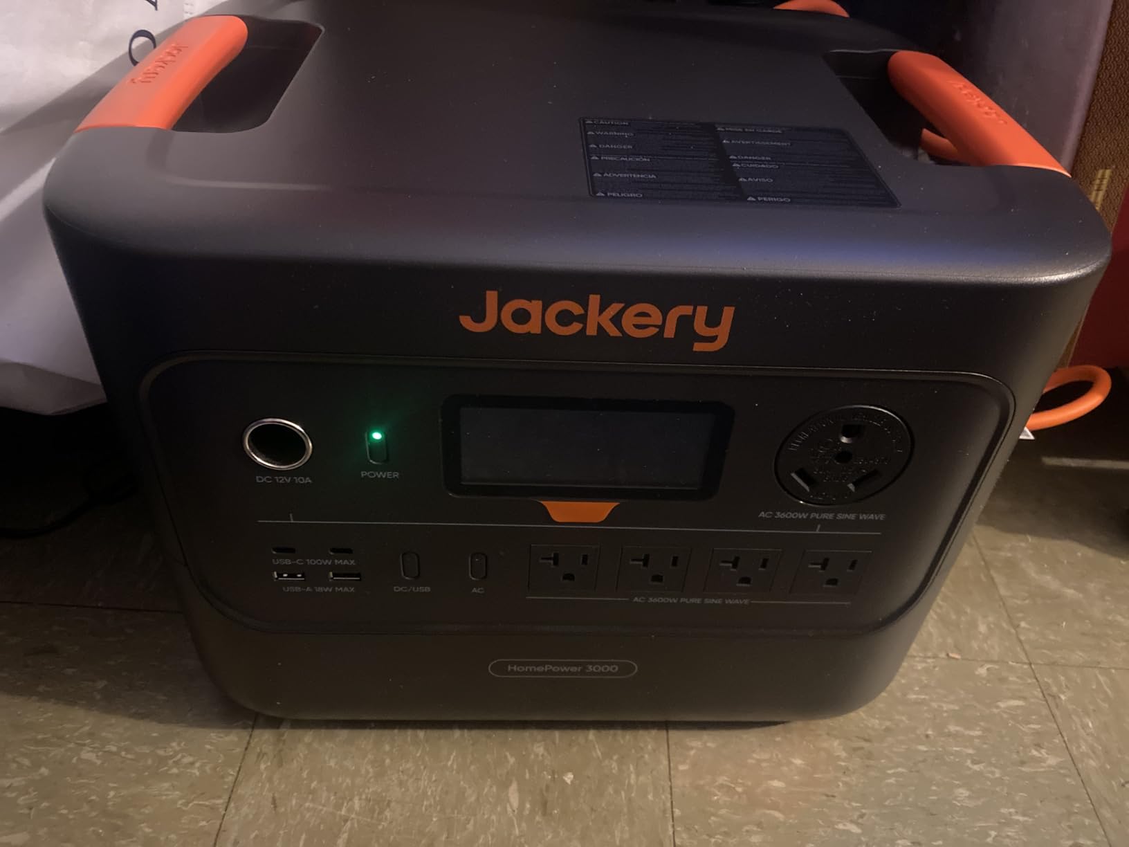 Jackery HomePower 3000 Portable Power Station, 3072Wh, 3600W AC Output | 7200W Surge, LFP Battery, Solar Generator, Essential Home Backup for Home Use, Power Outage (Solar Panel Optional) customer photo 1