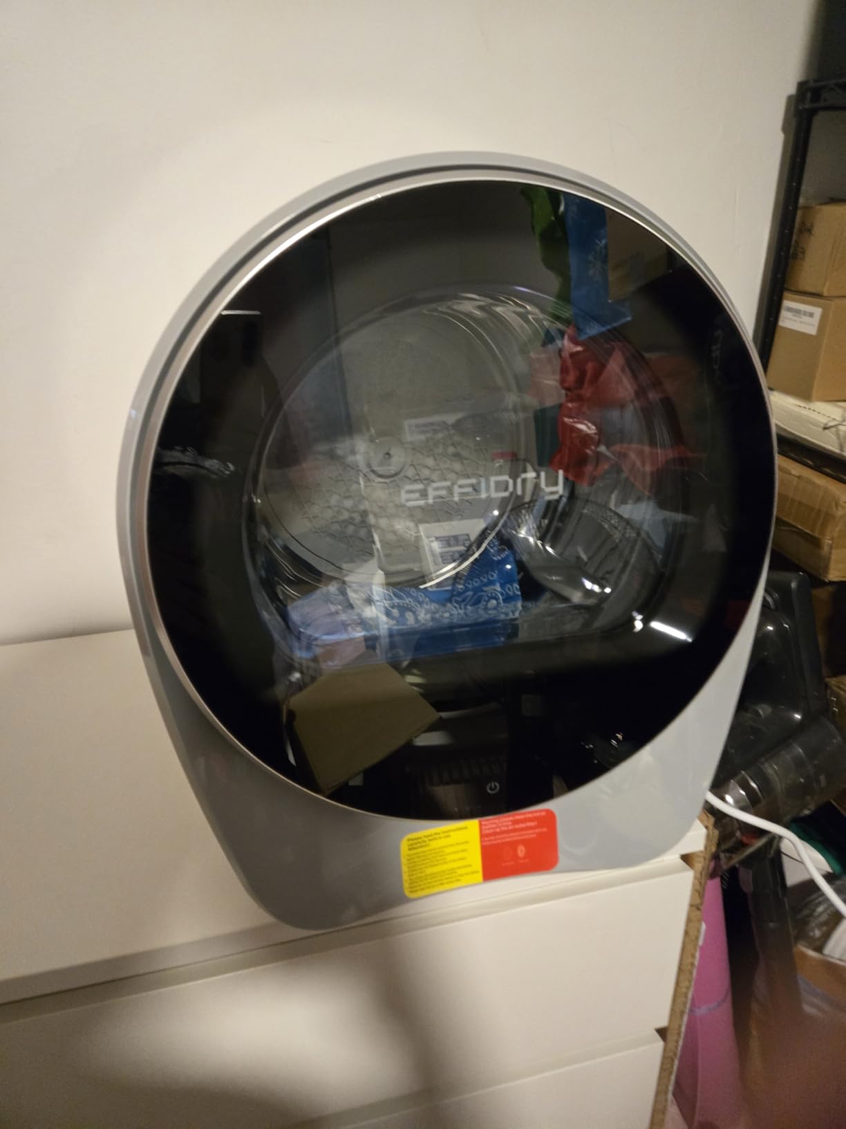 S3 Compact Clothes Dryer 1.0 cu.ft Capacity 110V 1050W Portable Dryers Machine with Stainless Steel Drum 8 Drying Mode for Small Spaces,Apartments dorm Mini electric secadora portatil de ropa customer photo 2