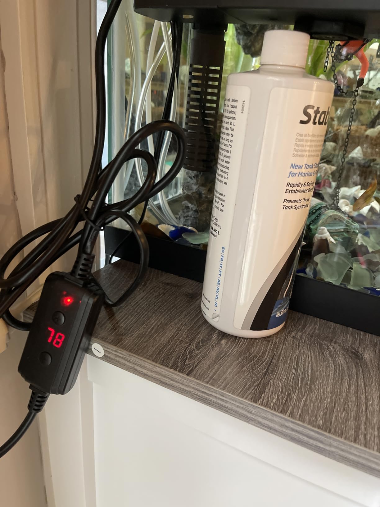 NICREW 50W Aquarium Heater with Temp Controller for 5-10 Gallon Tanks | Dual Temp Sensors, Accurate Heat Control, Overheat Protection, Durable Quartz Glass, Freshwater & Saltwater Compatible customer photo 1