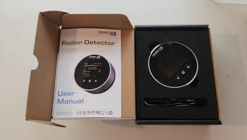 Radon Detector by Forensics | Home Use | Upgraded 20-Year Sensor Life | Version 2.0 customer photo 1