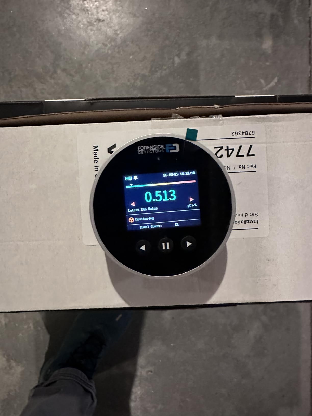 Radon Detector by Forensics | Home Use | Upgraded 20-Year Sensor Life | Version 2.0 customer photo 2