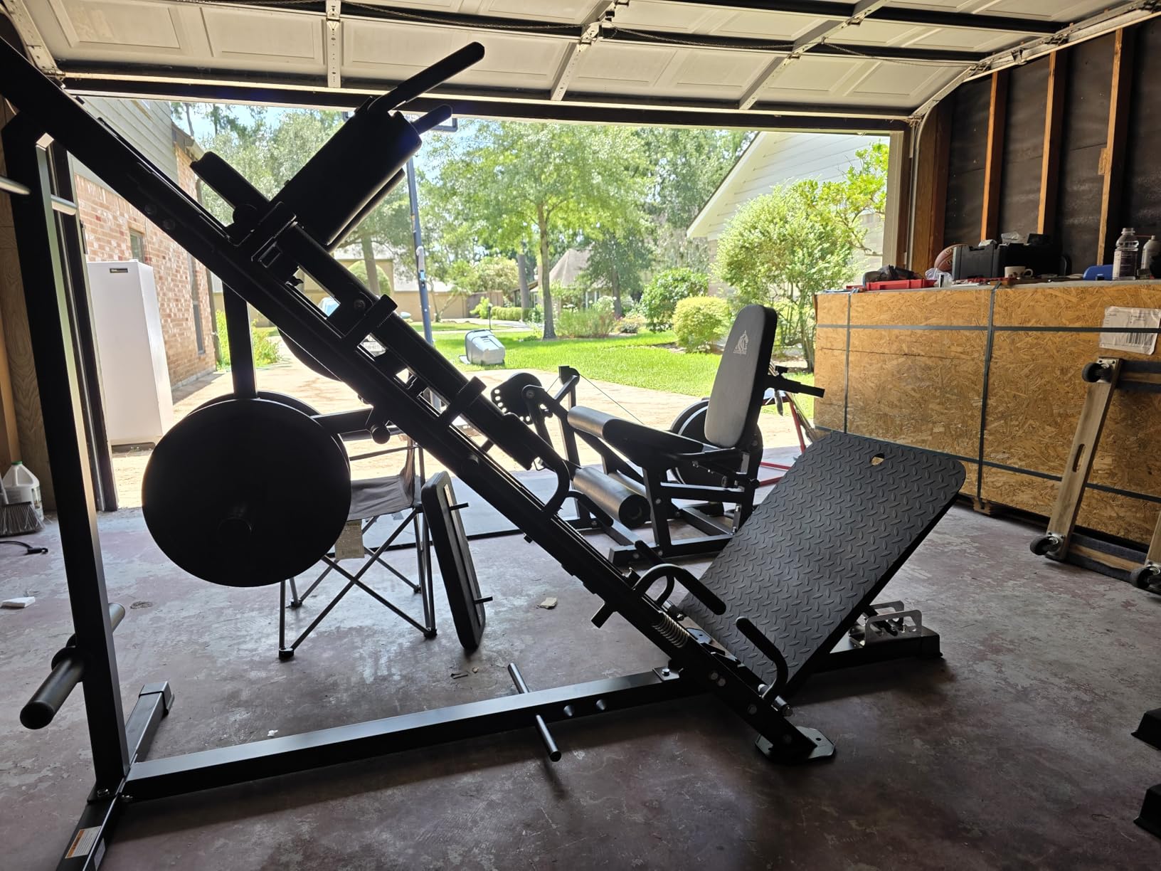 Mikolo Leg Press Hack Squat Machine Combo, Leg Press Machines for Home Gym with Linear Bearing, Hack Squat Machine with Rear and Front Band Pegs, Leg Machine for Full Range Leg Training customer photo 1