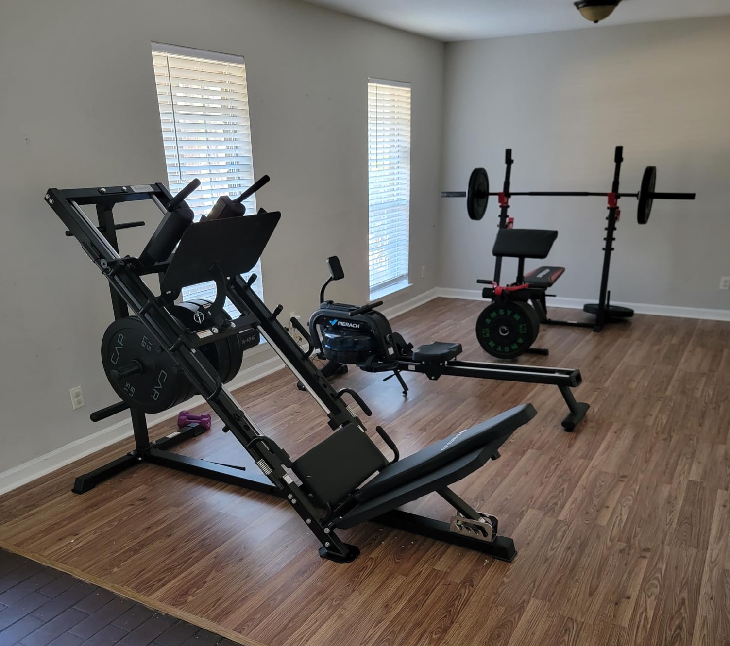 Mikolo Leg Press Hack Squat Machine Combo, Leg Press Machines for Home Gym with Linear Bearing, Hack Squat Machine with Rear and Front Band Pegs, Leg Machine for Full Range Leg Training customer photo 2