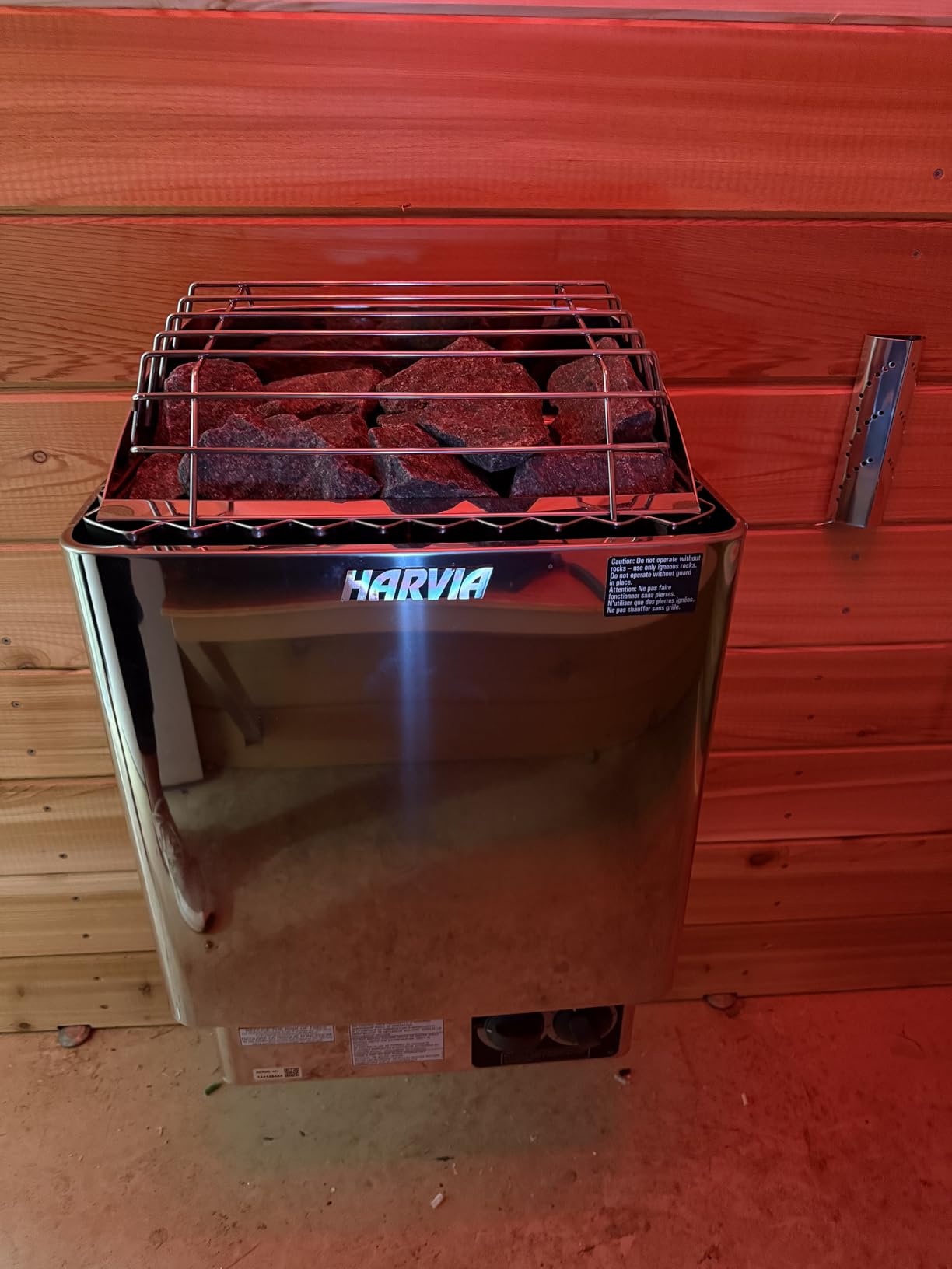 Harvia KIP80B, KIP Series, 8kW Sauna Heater, Built-in Controls(Sauna Stones Included) customer photo 1