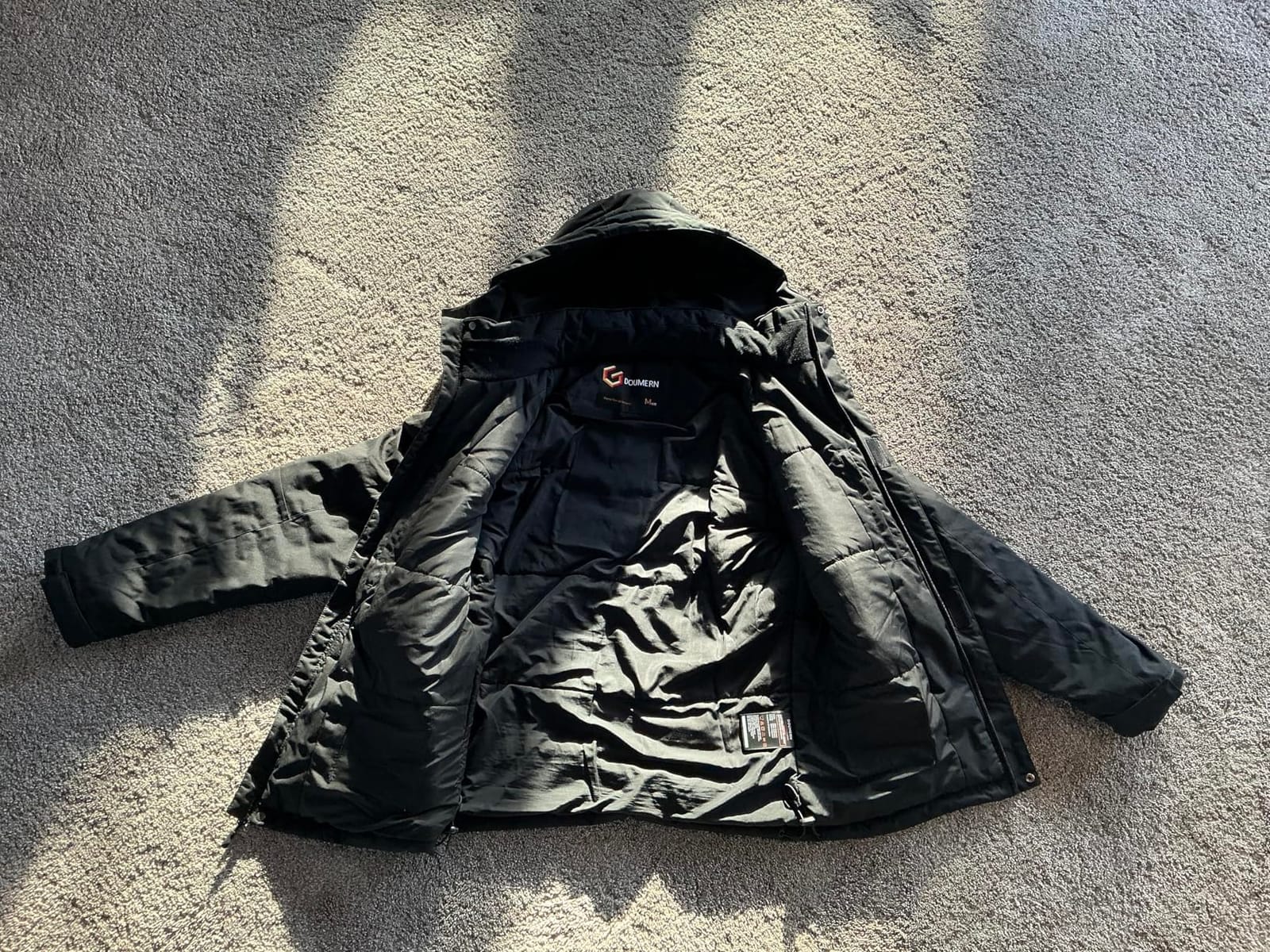 Graphene Men Waterproof Heated Jacket with 18400 mAh Battery & 20W Charger customer photo 2