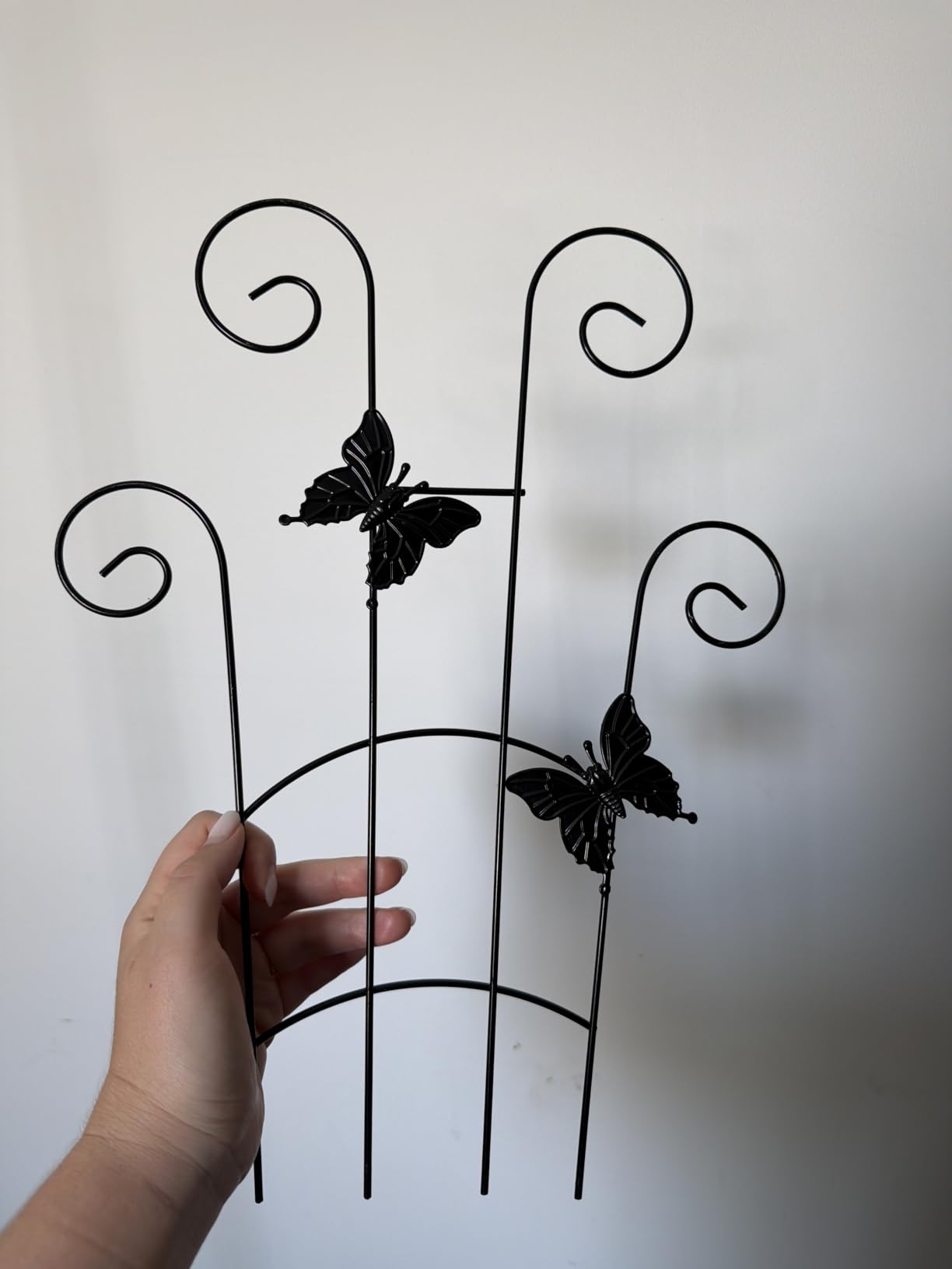 2 Pack 30 Inch Taller Plant Trellis for Potted Climbing Plants Indoor, Expandable Metal Garden Trellis for Climbing Plants, Flowers Vine Ivy, Sturdy Houseplant Support for Potted Plants with Ties customer photo 2